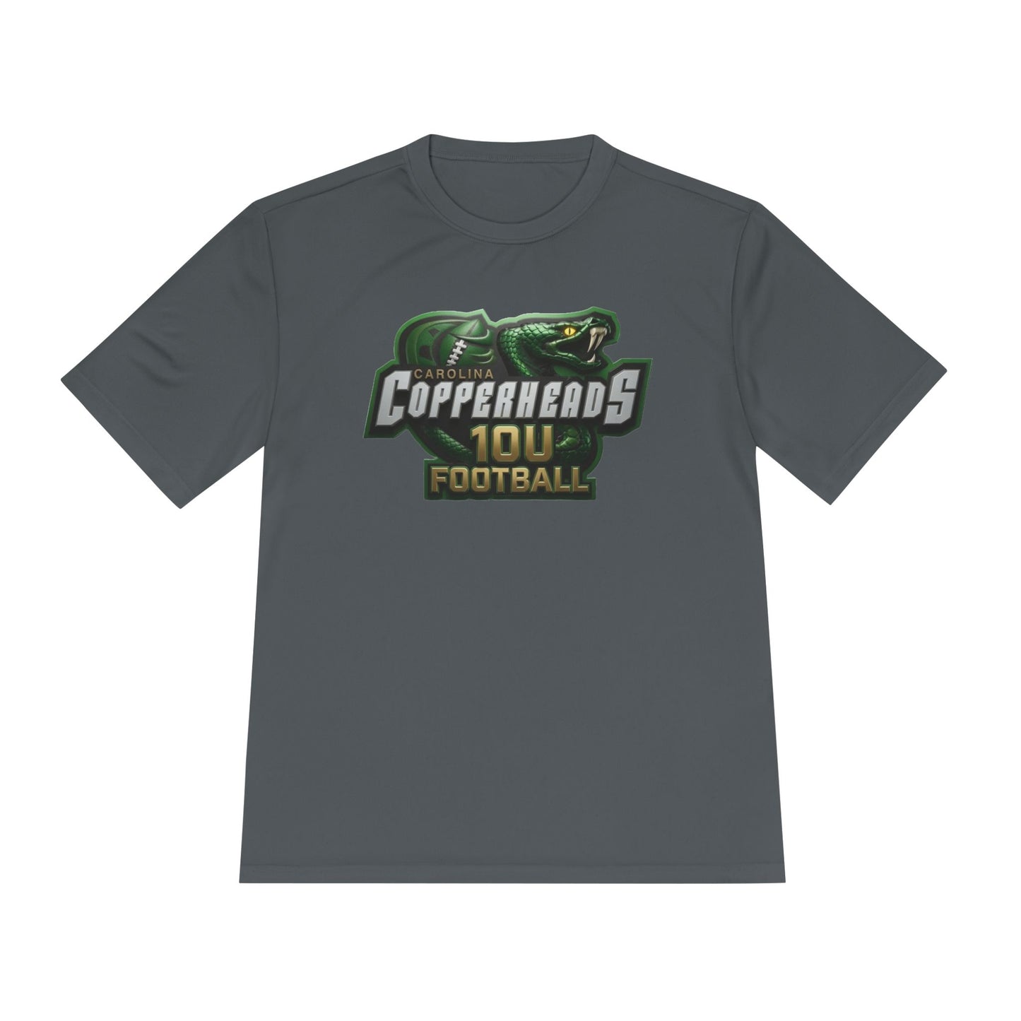 10U Copperheads Strike Unisex Moisture Wicking Tee - Perfect for Sports, Fitness, Team Events, Outdoor Activities, Gifts