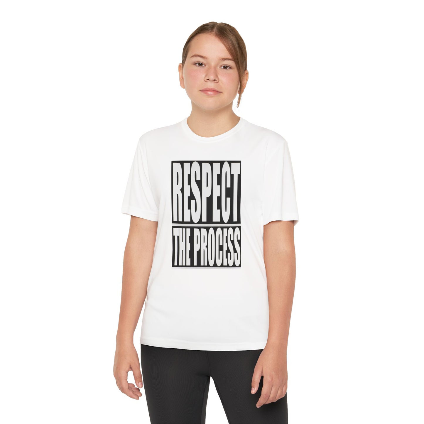 Respect The Process Youth T-Shirt — Motivational Sports Tee for Young Athletes