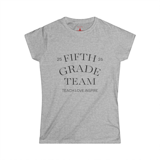 Fifth Grade Team Women's Tee, Teacher Appreciation Gift, Classroom Tee, Educator Shirt, Personalized Name Shirt