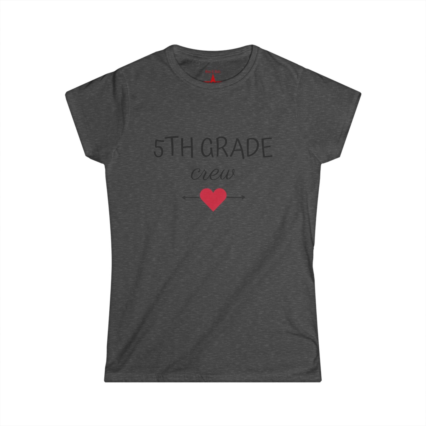 5th Grade Crew Women's Tee, Softstyle T-Shirt, Teacher Gift, Back to School Shirt, Class Reunion Apparel, Student Tribute Top