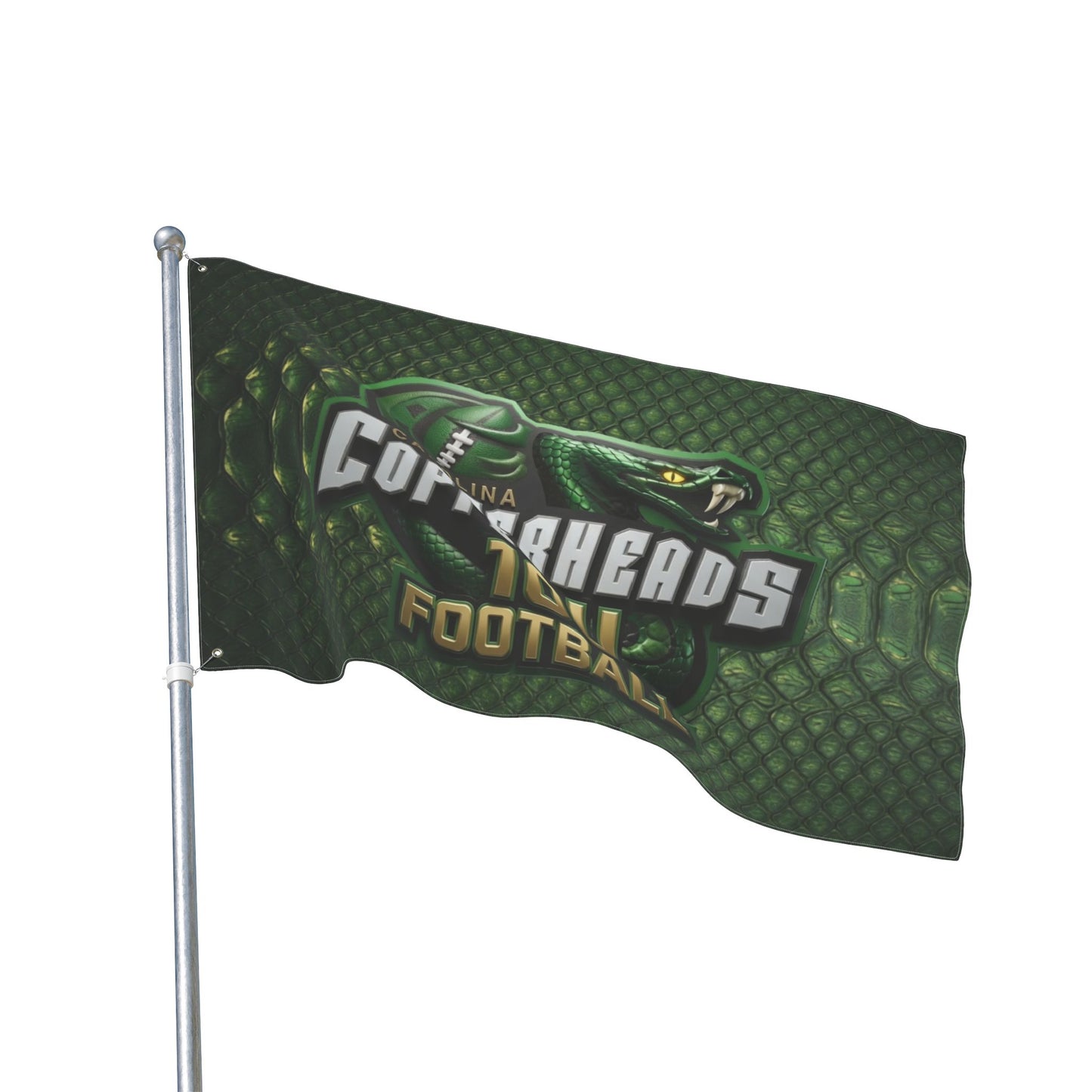 Carolina Copperheads Double Sided Flag, Sports Flag, Team Pride Decor, Game Day Decoration, Fan Flag, Outdoor Banner