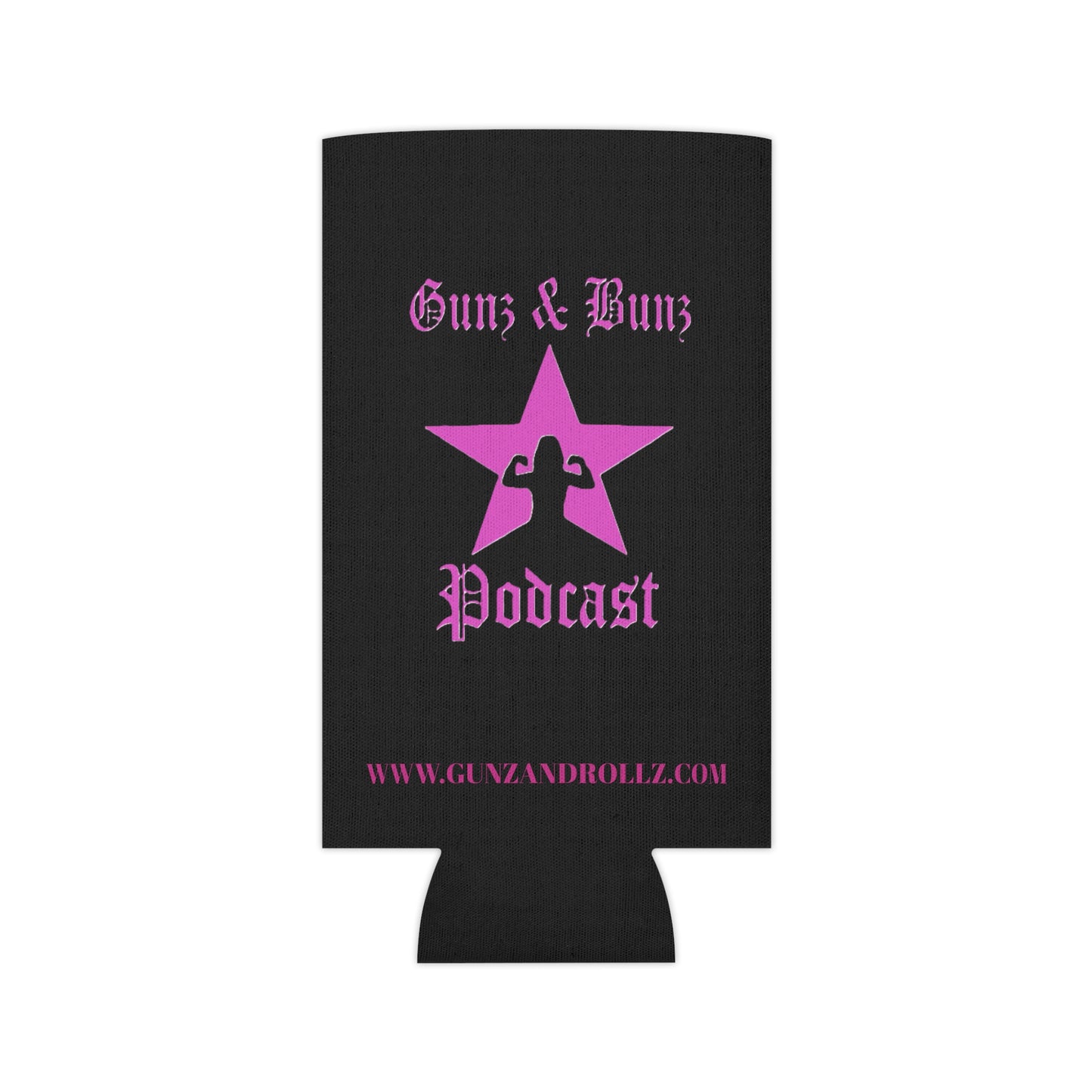 Gunz & Bunz Podcast Can Cooler – Stylish Beverage Insulator for Fitness Fans | Vibrant Drink Sleeve for Parties & Outdoor Events