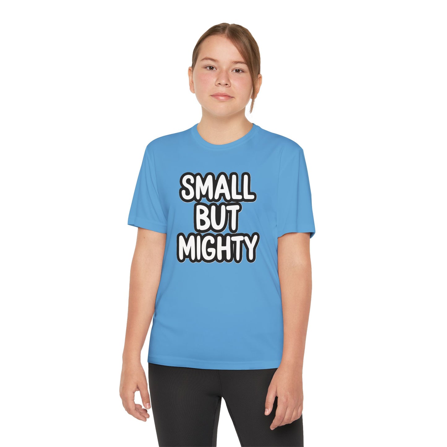 Youth T-Shirt — "Small But Mighty" Motivational Kids Tee