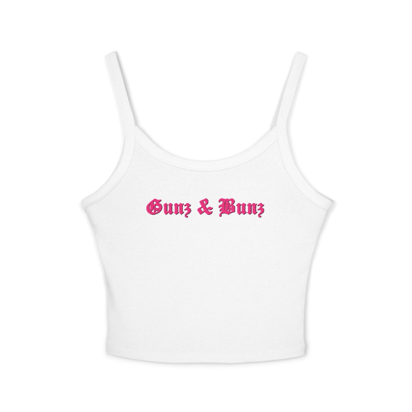 Women's 'Gunz & Bunz' / 'Yeah, I Squat' Spaghetti Strap Tank Top - Fitness Crop Tank