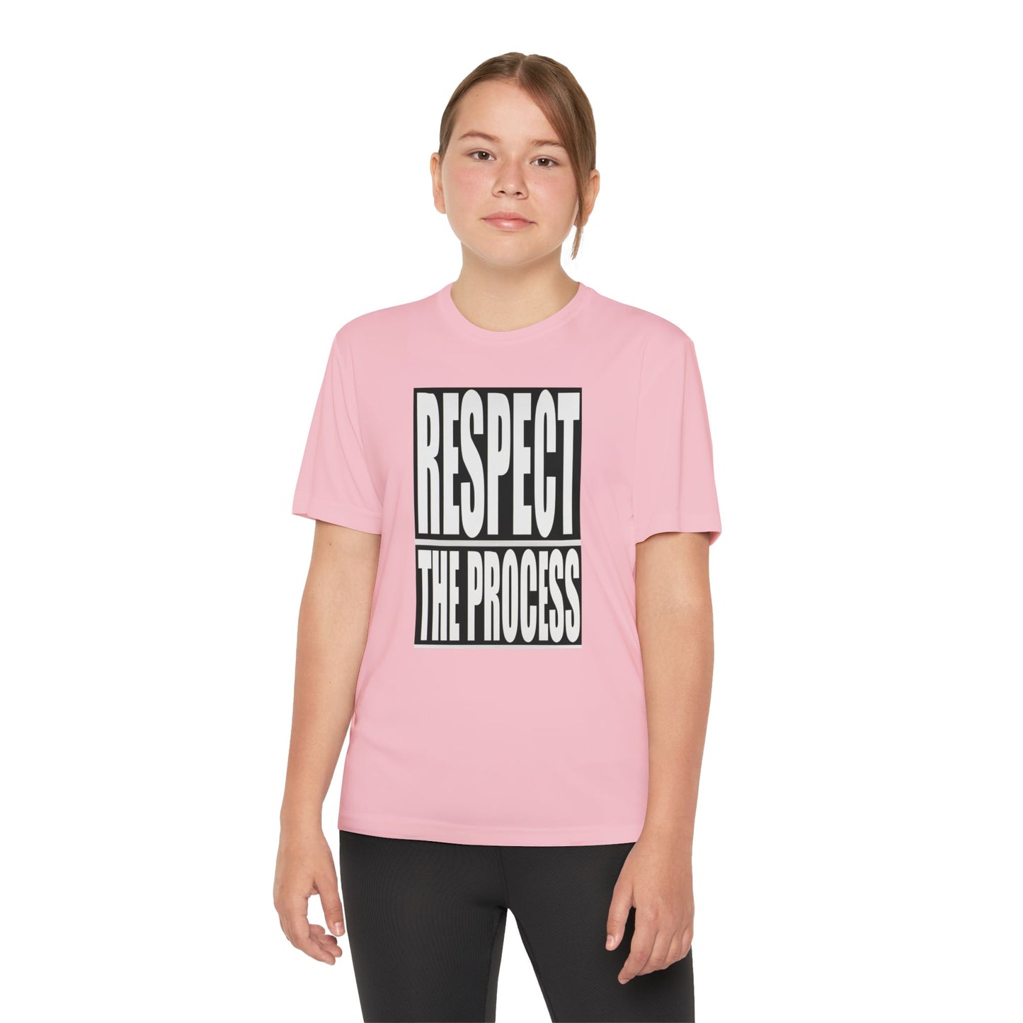 Respect The Process Youth T-Shirt — Motivational Sports Tee for Young Athletes