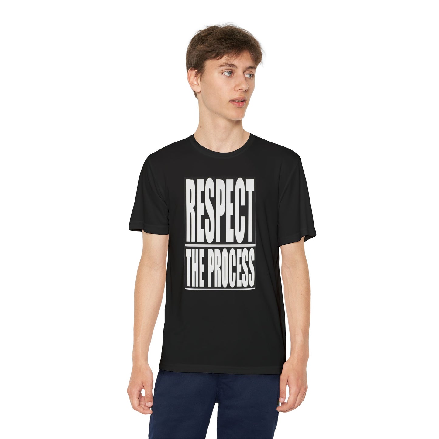 Respect The Process Youth T-Shirt — Motivational Sports Tee for Young Athletes