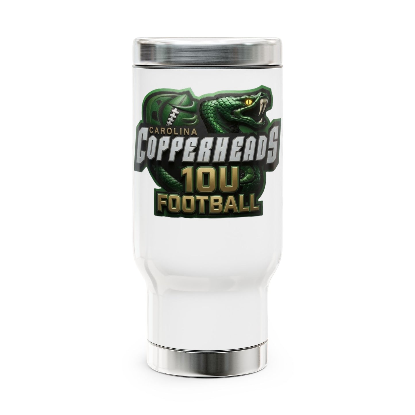 Copperheads Travel Mug, Stainless Steel Coffee Cup, Team Sports Mug, Personalized Gift for Fans, Ideal for Tailgating