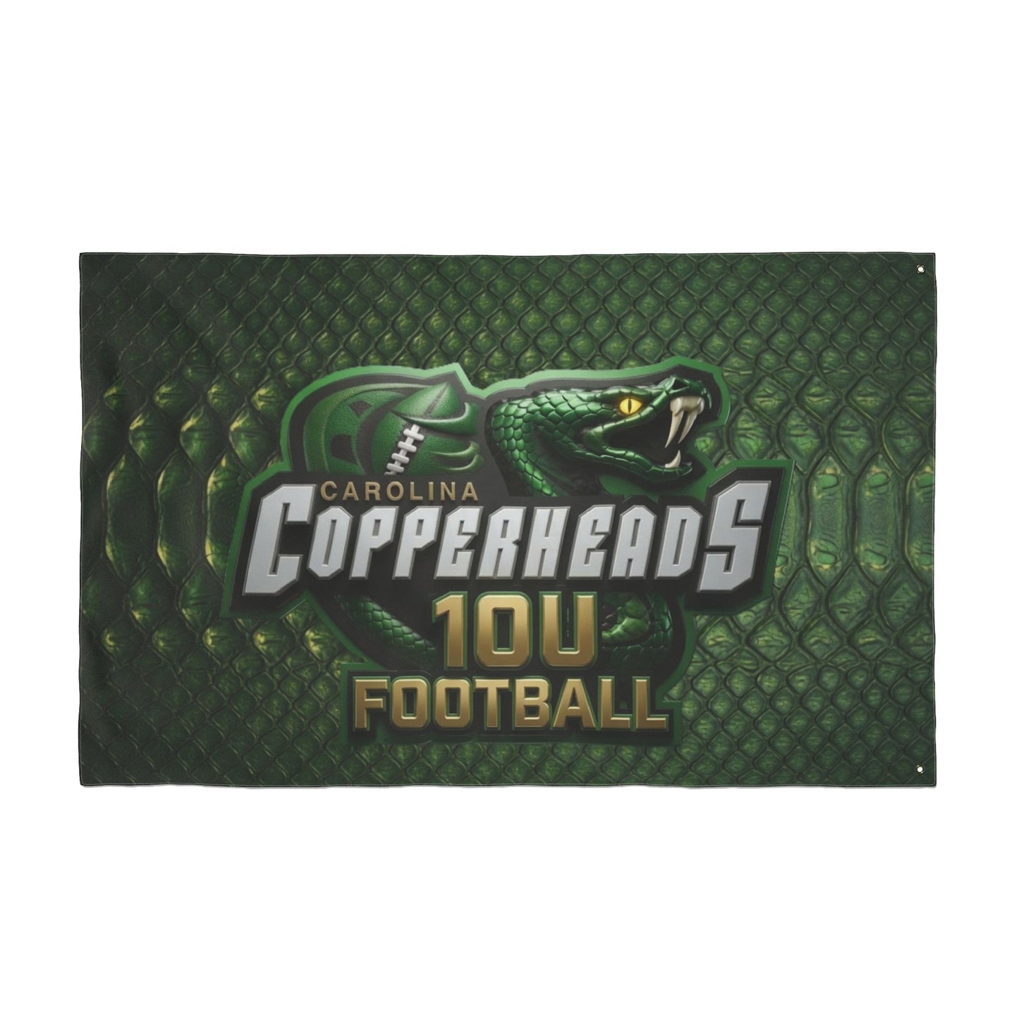 Carolina Copperheads Double Sided Flag, Sports Flag, Team Pride Decor, Game Day Decoration, Fan Flag, Outdoor Banner