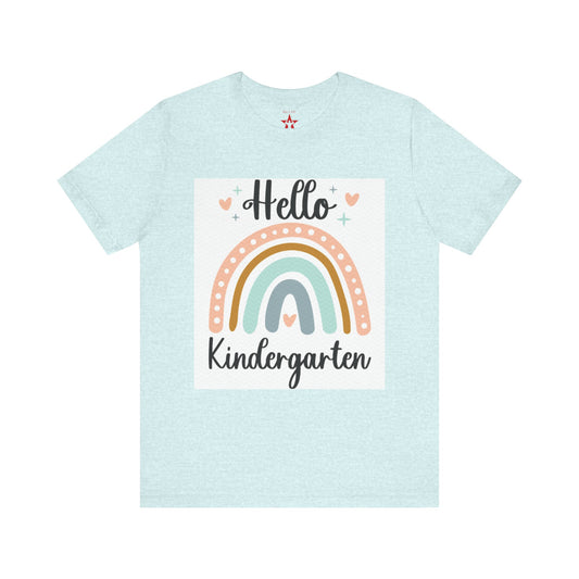 Rainbow Kindergarten Tee, Unisex Kids Shirt, Back to School Gift, Teacher Appreciation, First Day Tee, Class of 2026 Apparel