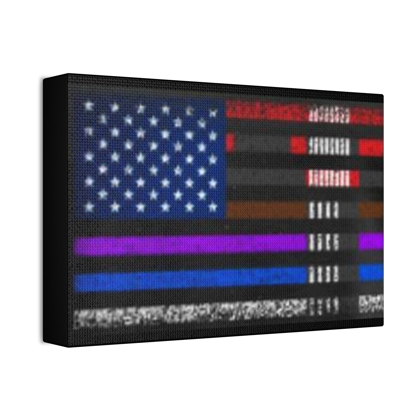 Patriotic Jiu Jitsu Canvas Wall Art – Distressed American Flag Decor | Martial Arts Home & Gym Accent