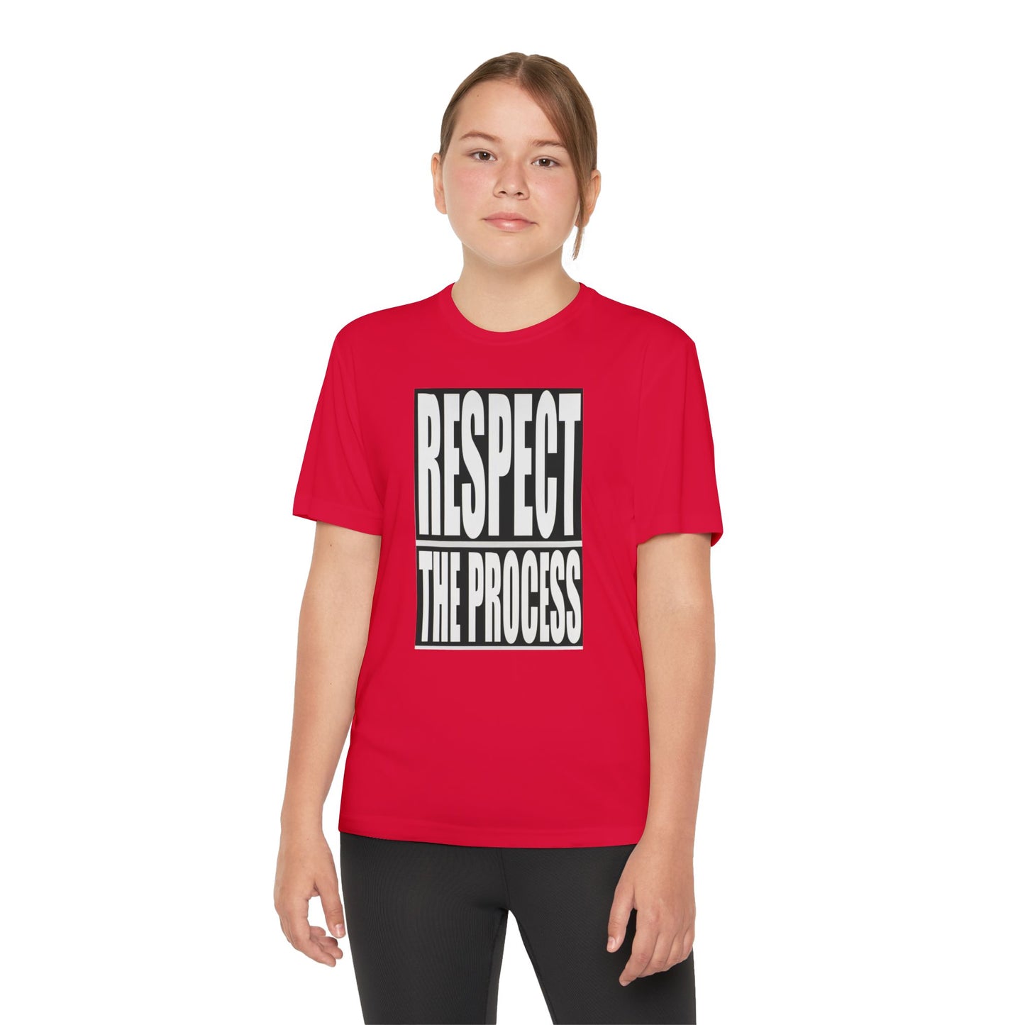 Respect The Process Youth T-Shirt — Motivational Sports Tee for Young Athletes
