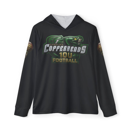 Copperheads 10U Football Warmup Hoodie — "Fangs Out" Team Pullover