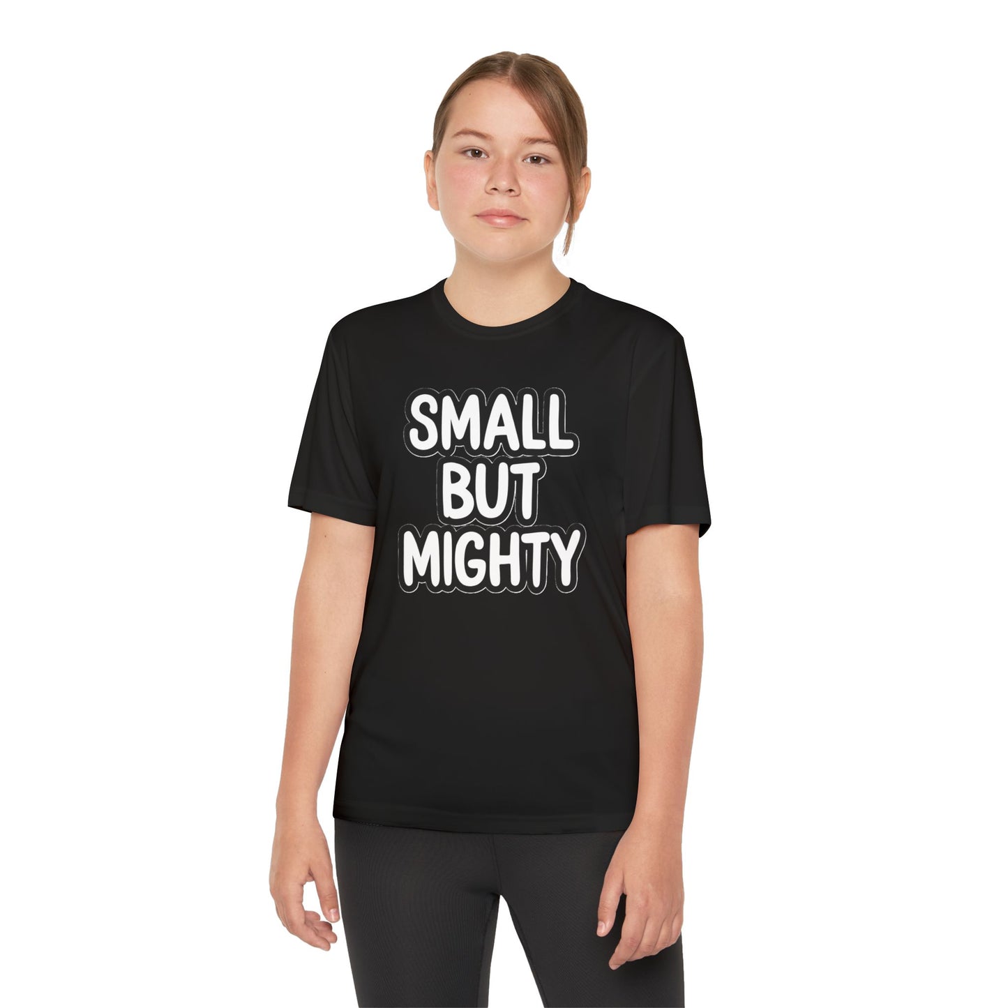Youth T-Shirt — "Small But Mighty" Motivational Kids Tee