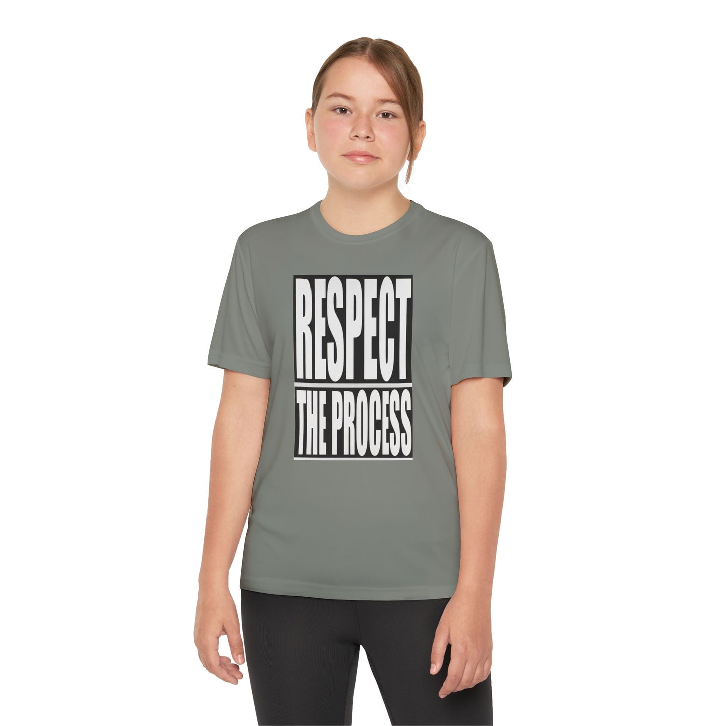 Respect The Process Youth T-Shirt — Motivational Sports Tee for Young Athletes