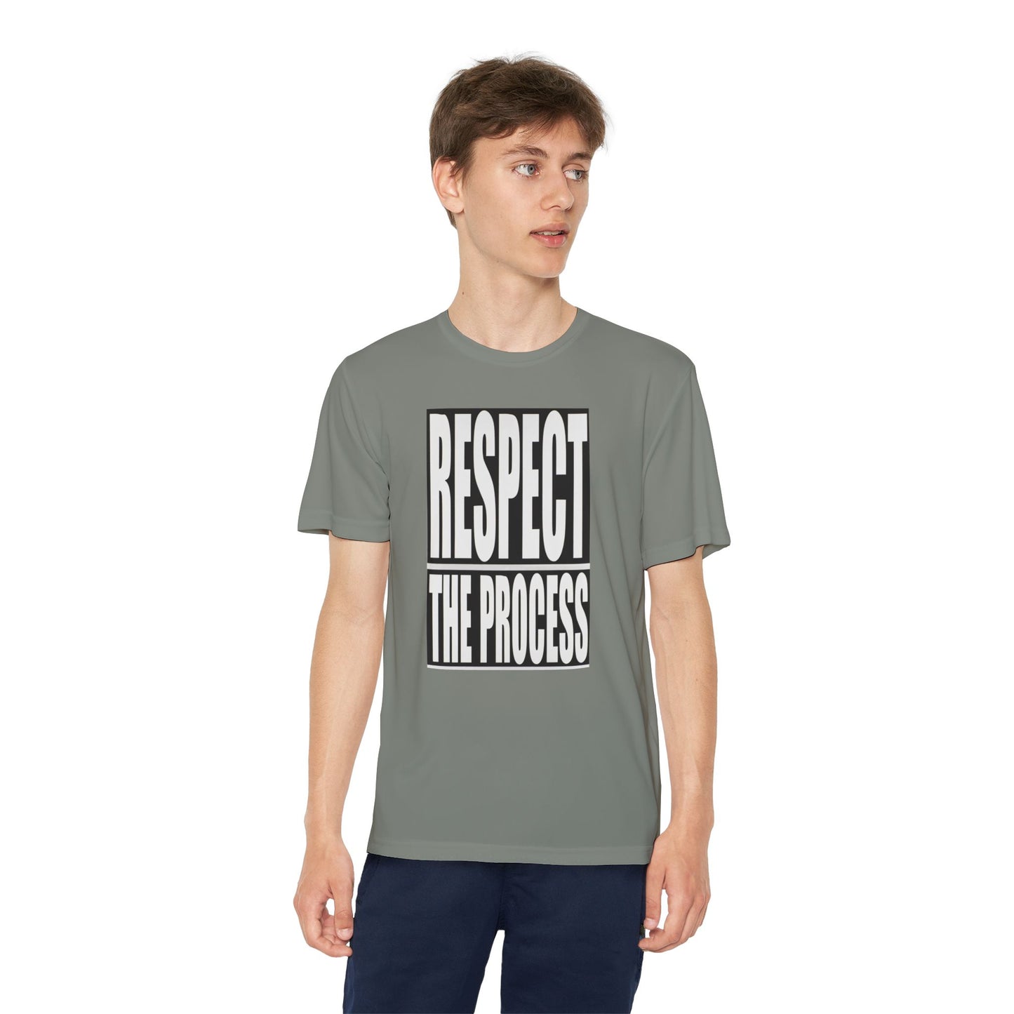 Respect The Process Youth T-Shirt — Motivational Sports Tee for Young Athletes
