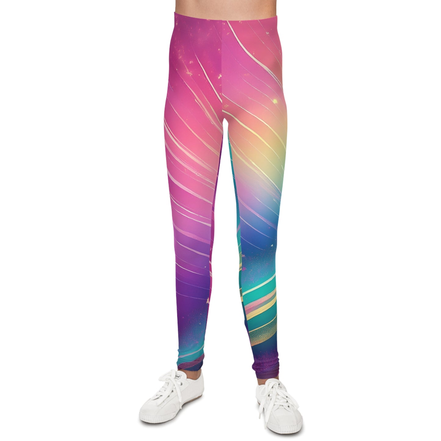 Colorful Galaxy Youth Leggings – Fun & Trendy Activewear for Kids | Stretchy, Comfortable Girls’ & Boys’ Leggings