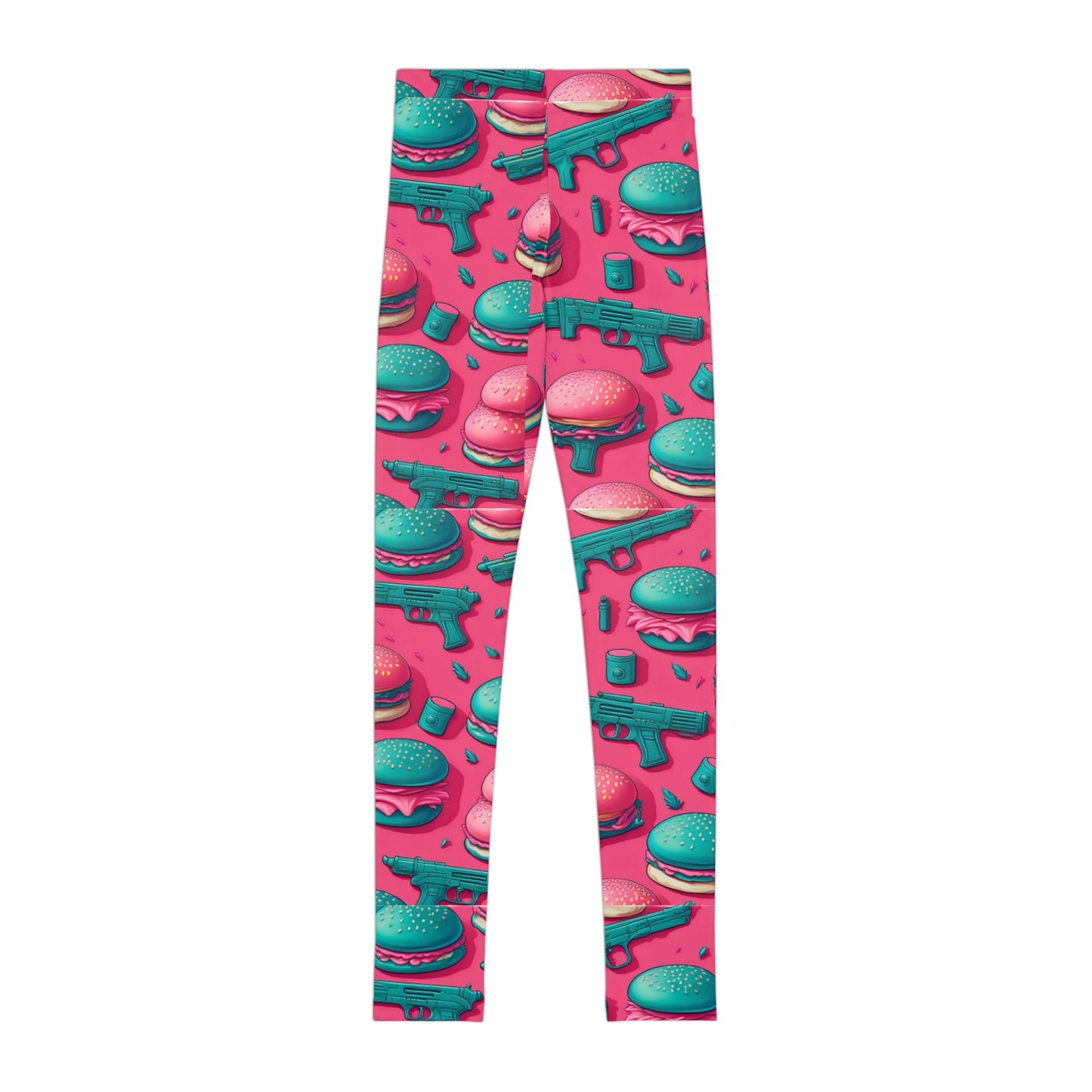 Gunz and Bunz Print Youth Leggings – Fun, Playful Activewear for Kids | Stretchy, Comfortable Statement Leggings
