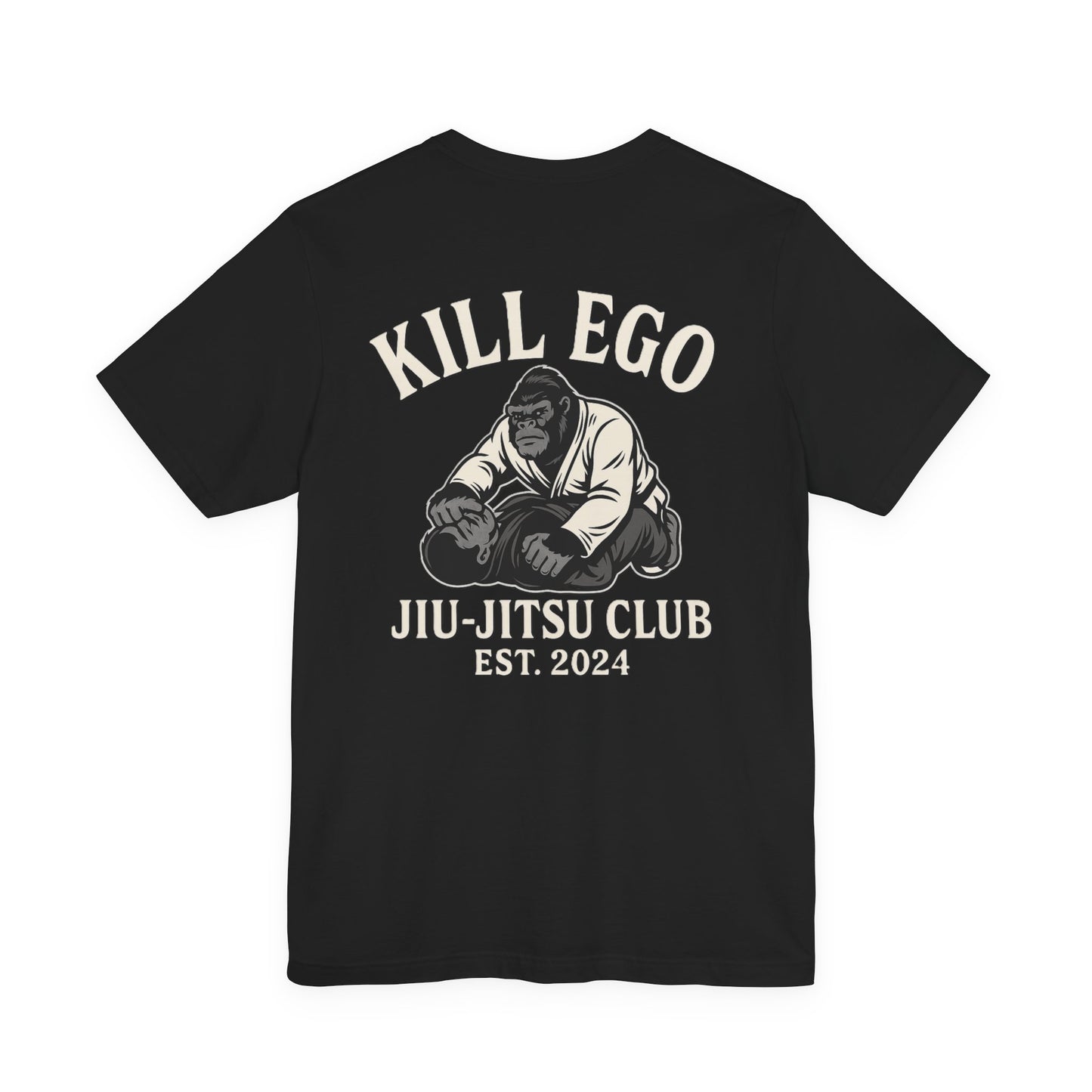 Gunz & Rollz “Kill Ego” Jiu-Jitsu Club Tee – Vintage Gorilla Edition (Unisex Jersey Short Sleeve)