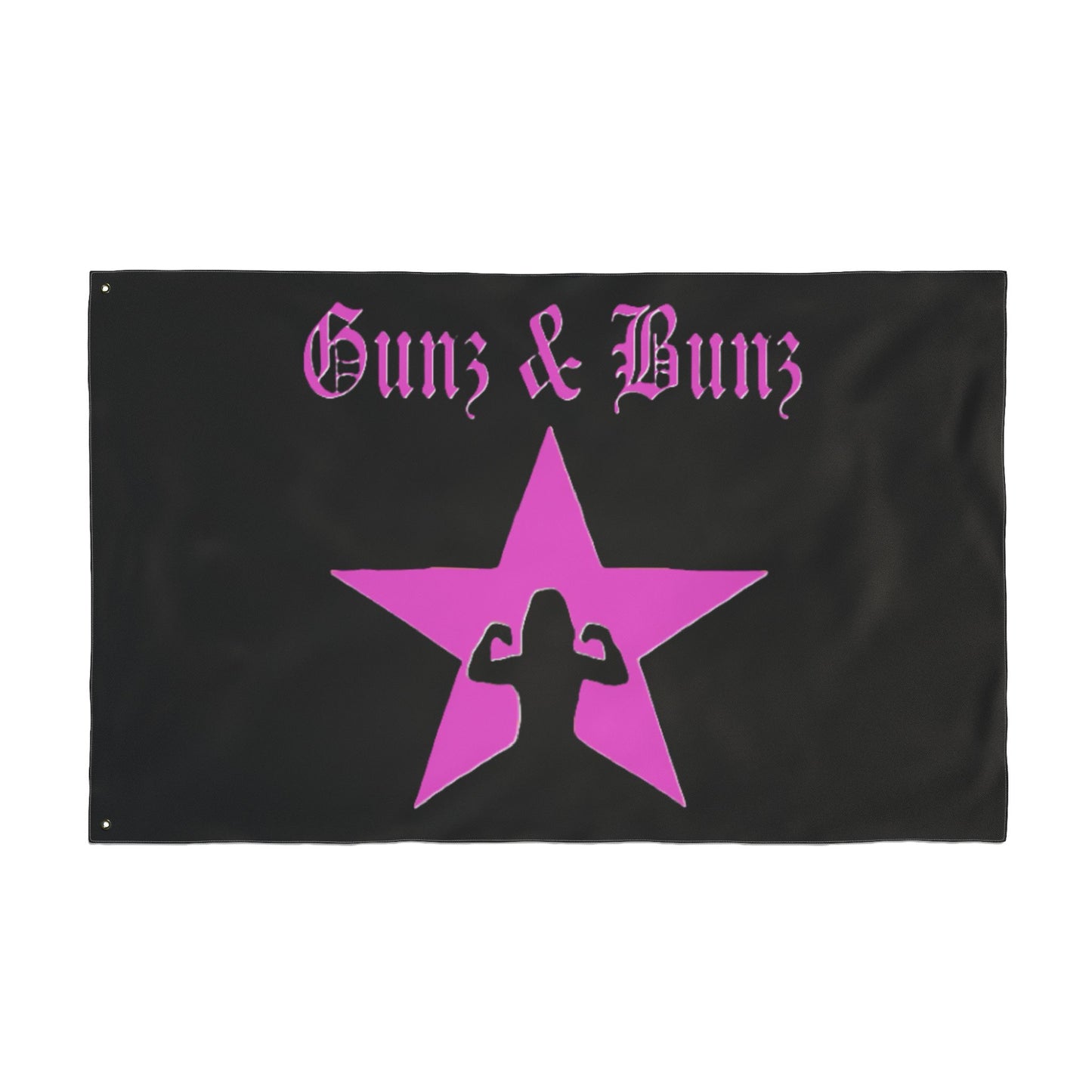 Guns & Bunz Double Sided Flag - Bold Fitness Decor for Home & Gym