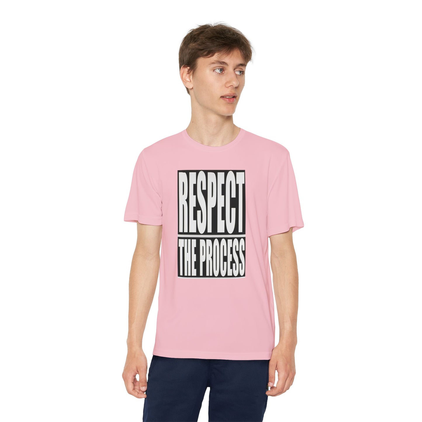 Respect The Process Youth T-Shirt — Motivational Sports Tee for Young Athletes