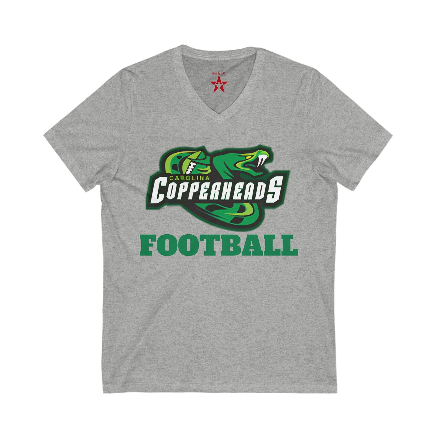 Football Team Mom V-Neck Tee, Supportive T-Shirt, Unisex Sportswear, Game Day Shirt, Personalized Fan Apparel