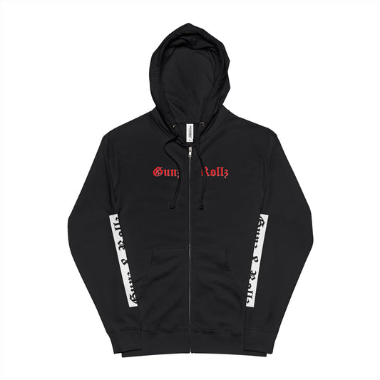 Gunz & Rollz Fleece Zip Up Hoodie - Trendy Fitness Style, Perfect for Gym Goers, Casual Wear, Gift for Fitness Enthusiasts, Streetwear, [...]