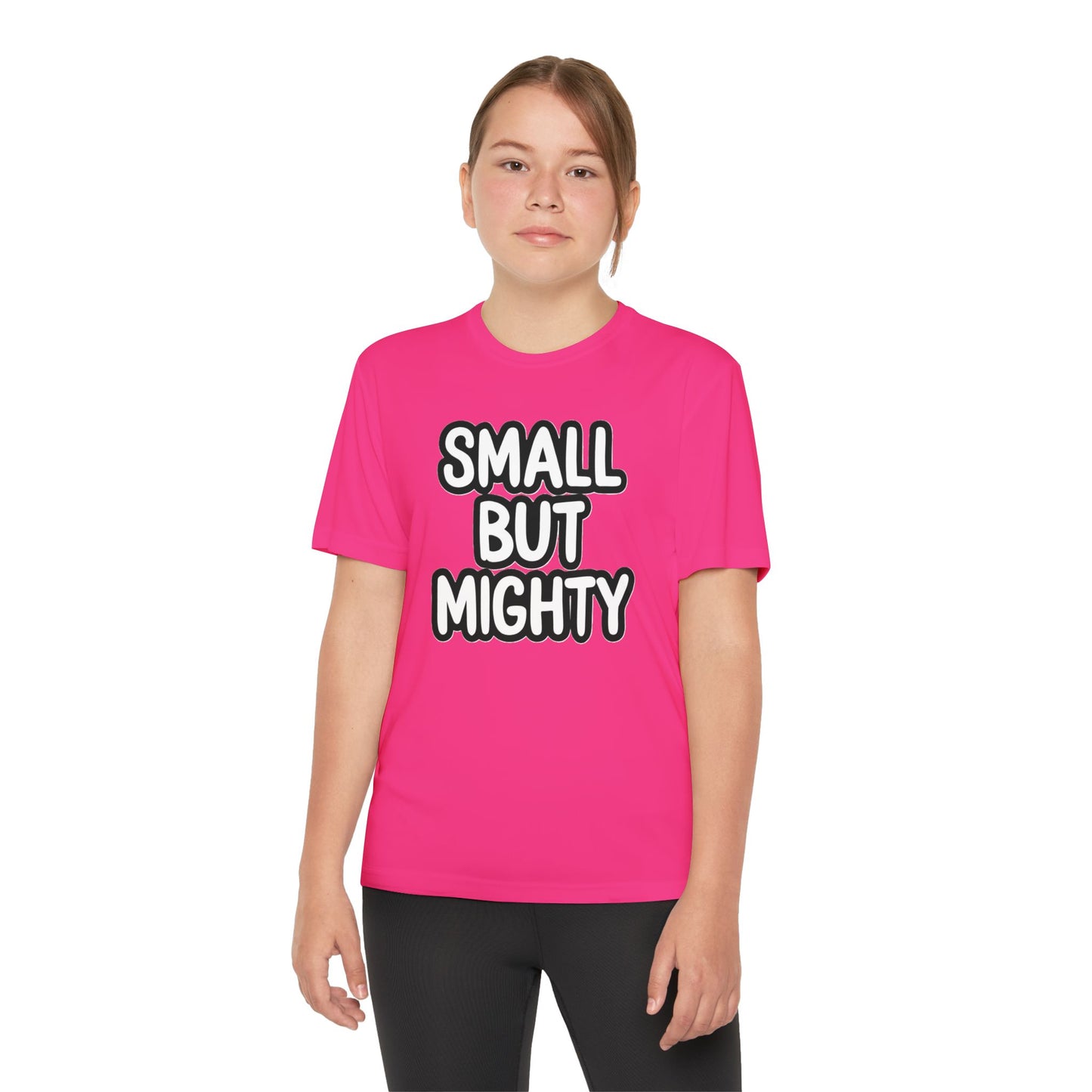 Youth T-Shirt — "Small But Mighty" Motivational Kids Tee