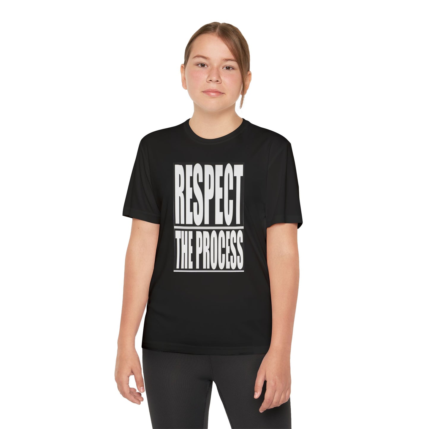 Respect The Process Youth T-Shirt — Motivational Sports Tee for Young Athletes