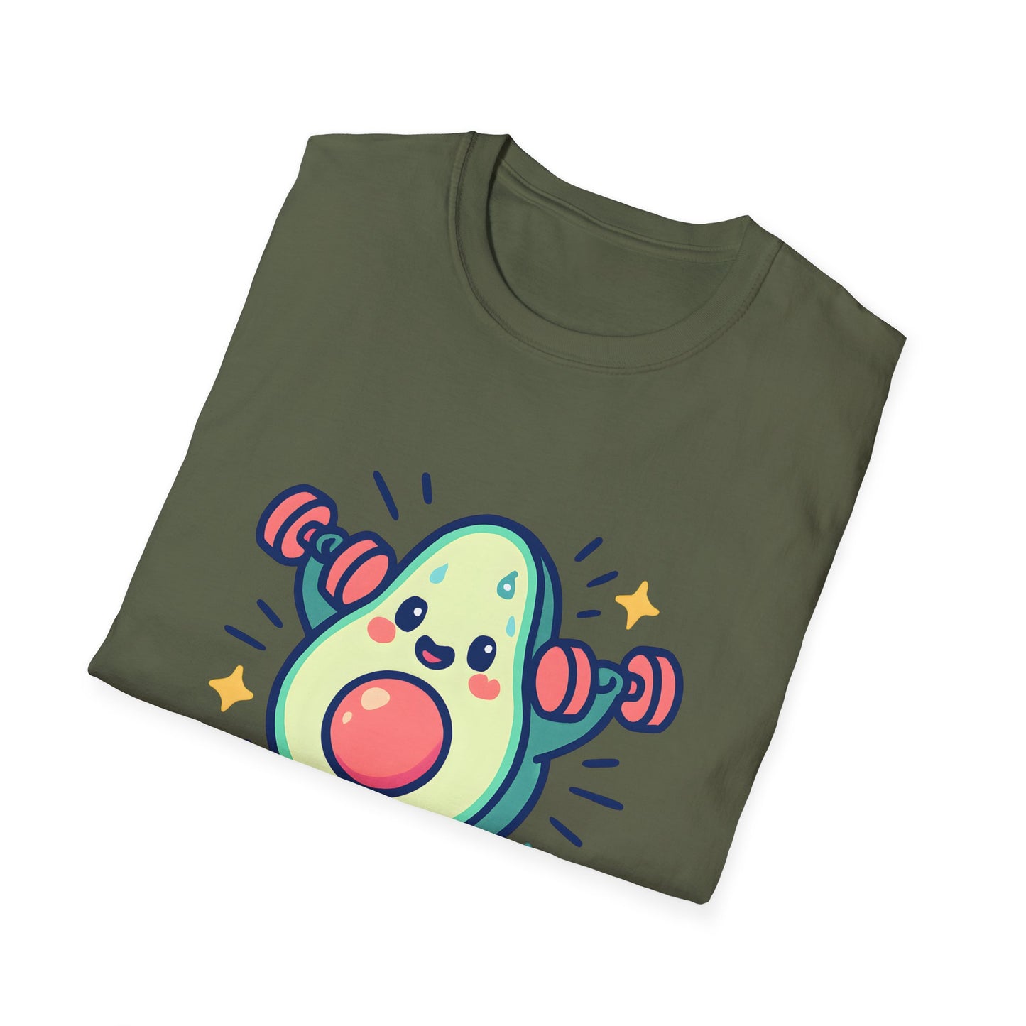 Avocado Lifting Weights T-Shirt