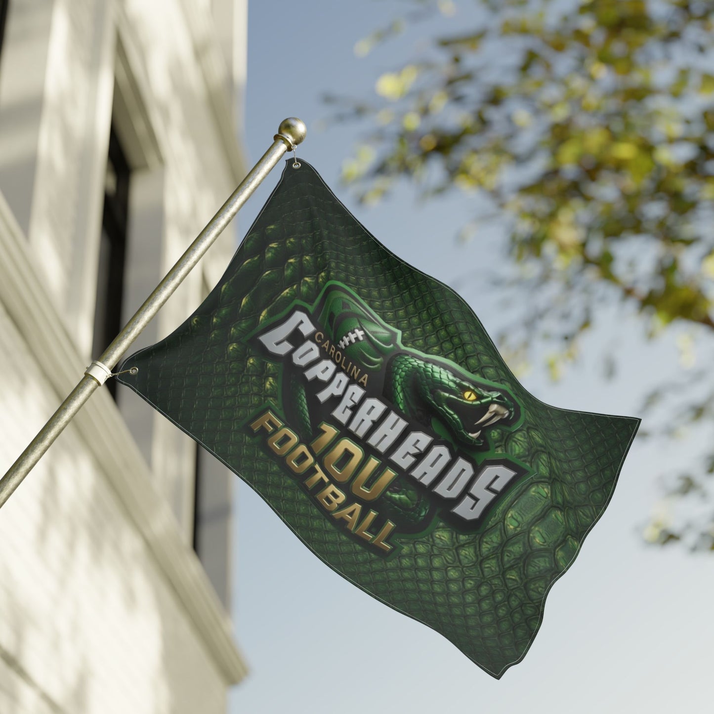 Carolina Copperheads Double Sided Flag, Sports Flag, Team Pride Decor, Game Day Decoration, Fan Flag, Outdoor Banner
