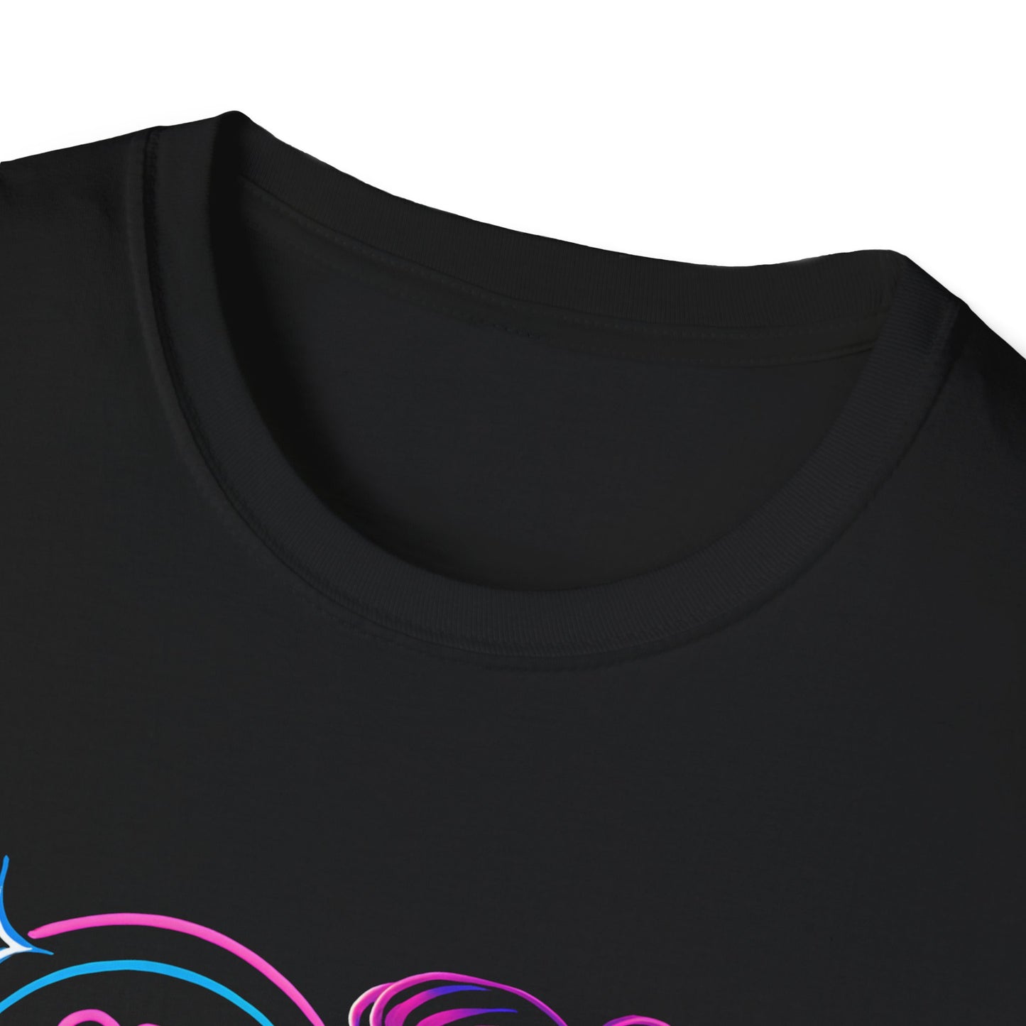 Neon singer portrait T-Shirt