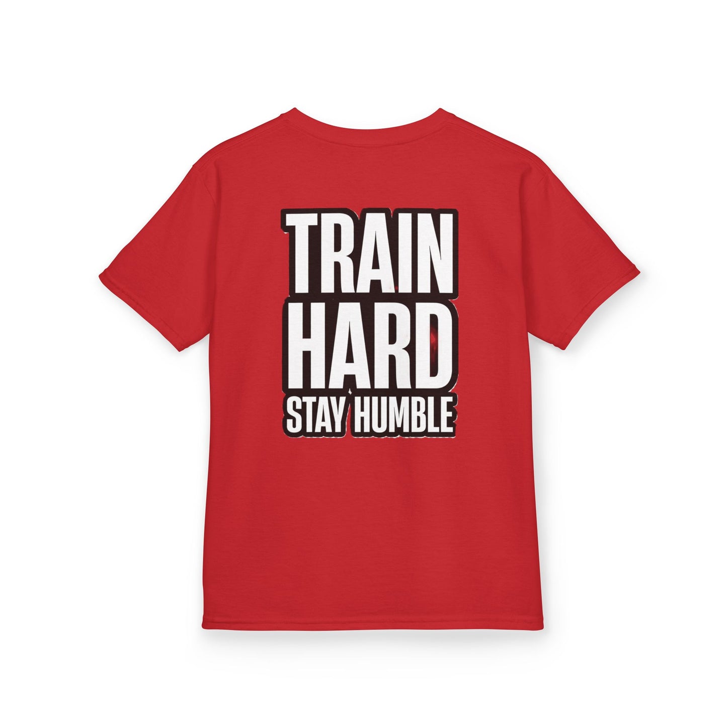 Kids Tee — 'Train Hard Stay Humble' Motivational Gym Shirt