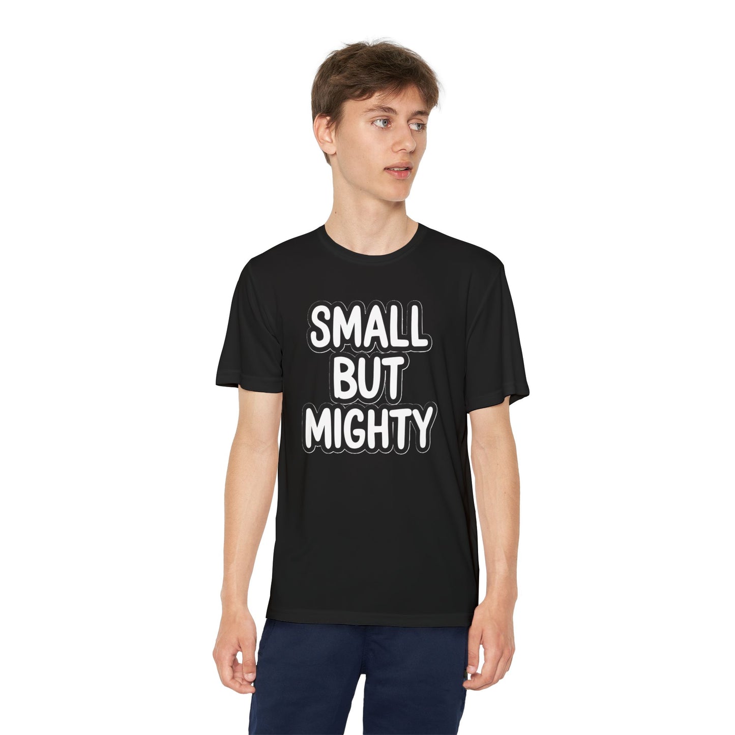 Youth T-Shirt — "Small But Mighty" Motivational Kids Tee