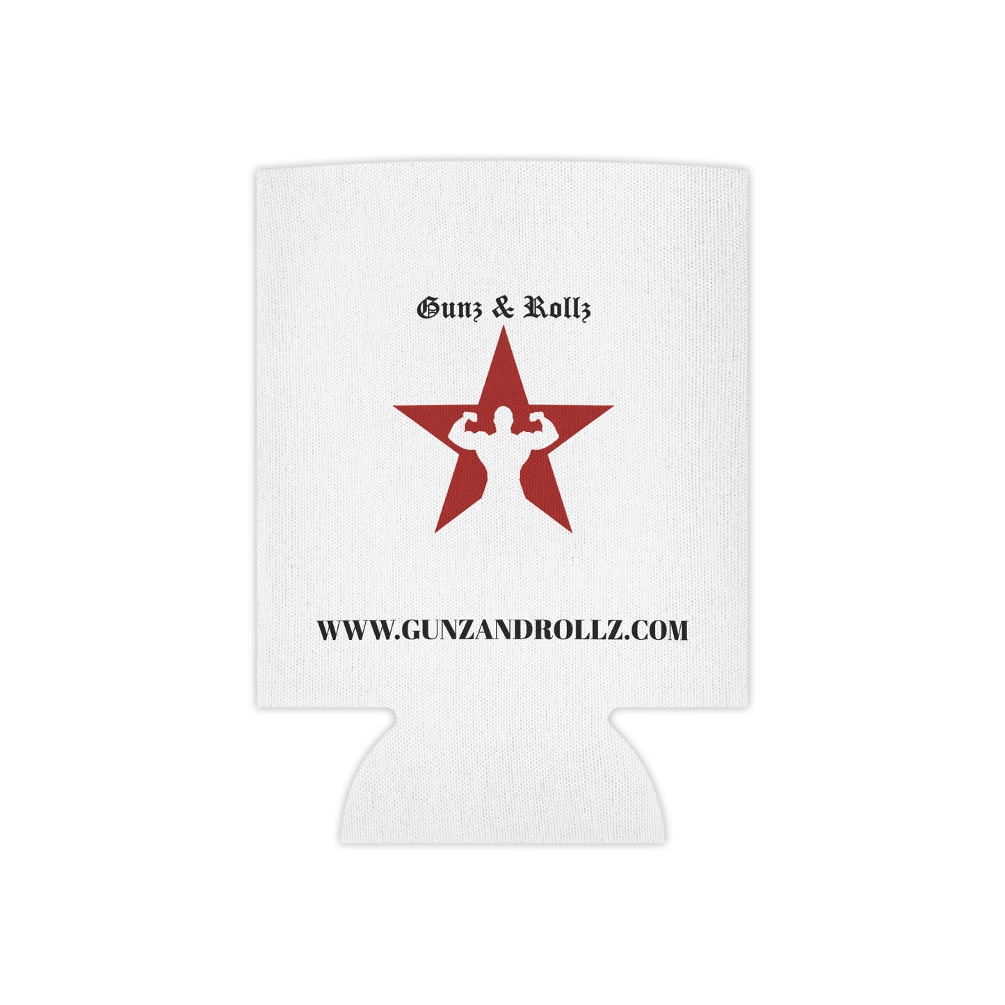 Gunz & Rollz Can Cooler - Fitness Themed Beverage Holder