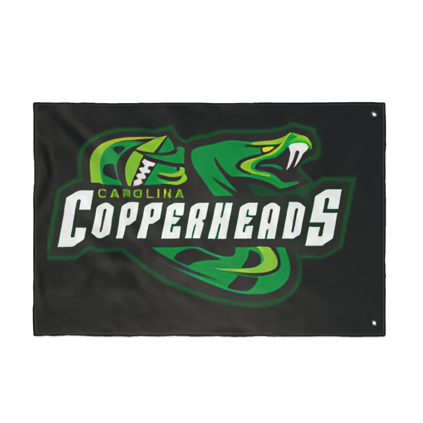 Carolina Copperheads Double Sided Flag, Sports Flag, Team Pride Decor, Game Day Decoration, Fan Flag, Outdoor Banner
