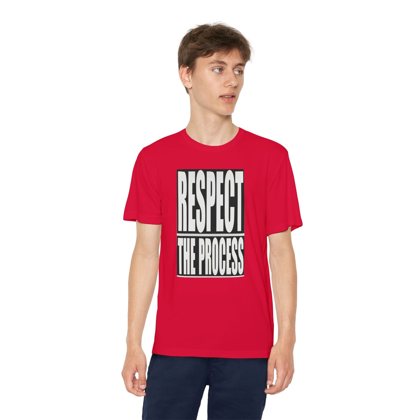 Respect The Process Youth T-Shirt — Motivational Sports Tee for Young Athletes
