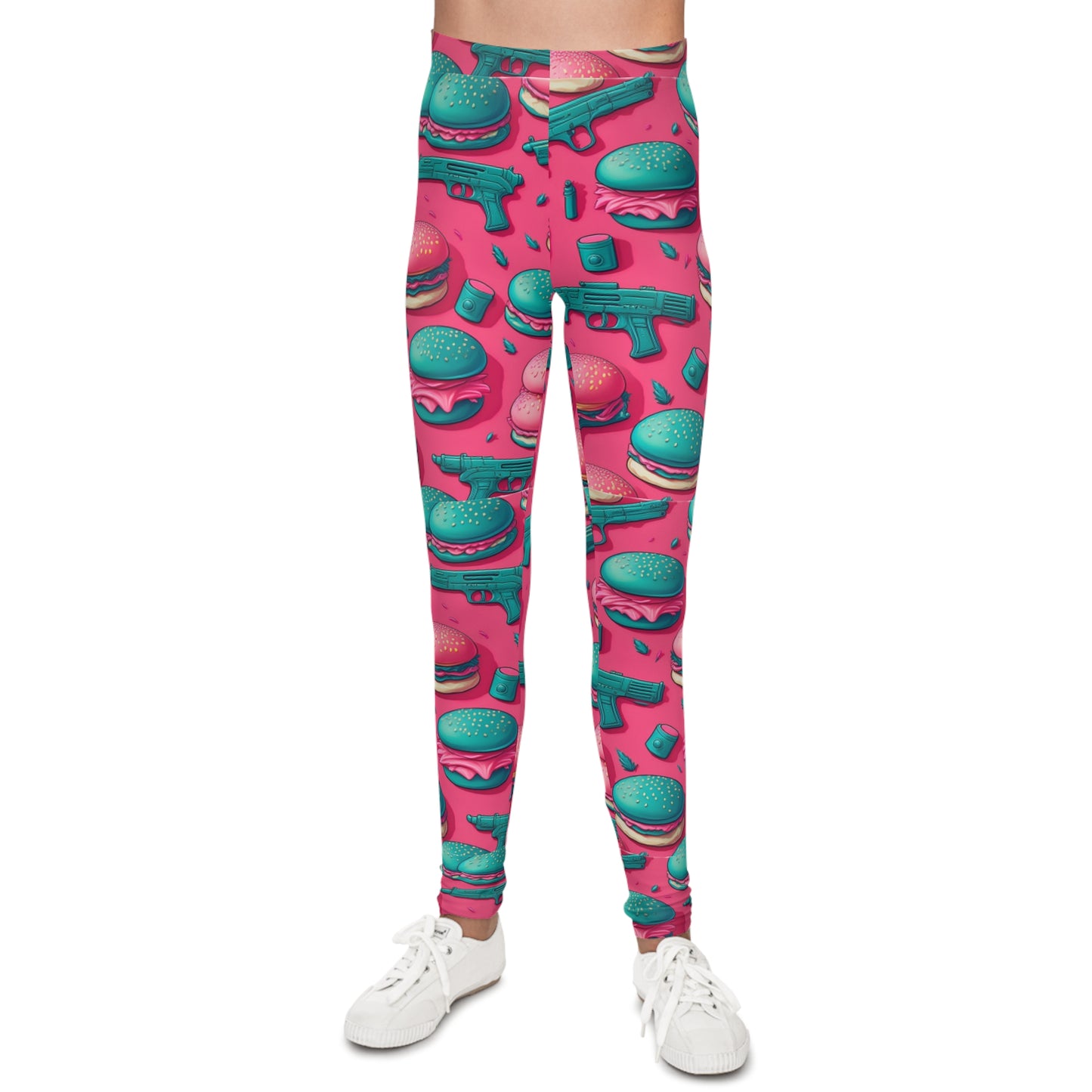 Gunz and Bunz Print Youth Leggings – Fun, Playful Activewear for Kids | Stretchy, Comfortable Statement Leggings
