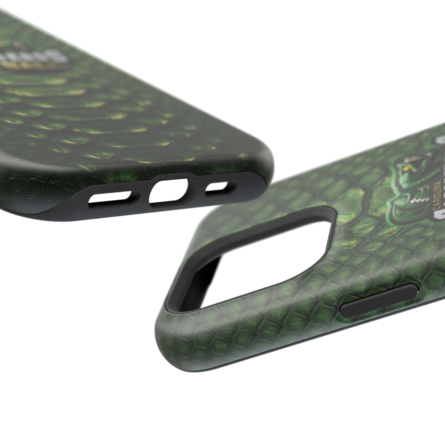 Copperheads Football Magnetic Impact-Resistant Phone Case — Green Snake Scale Design
