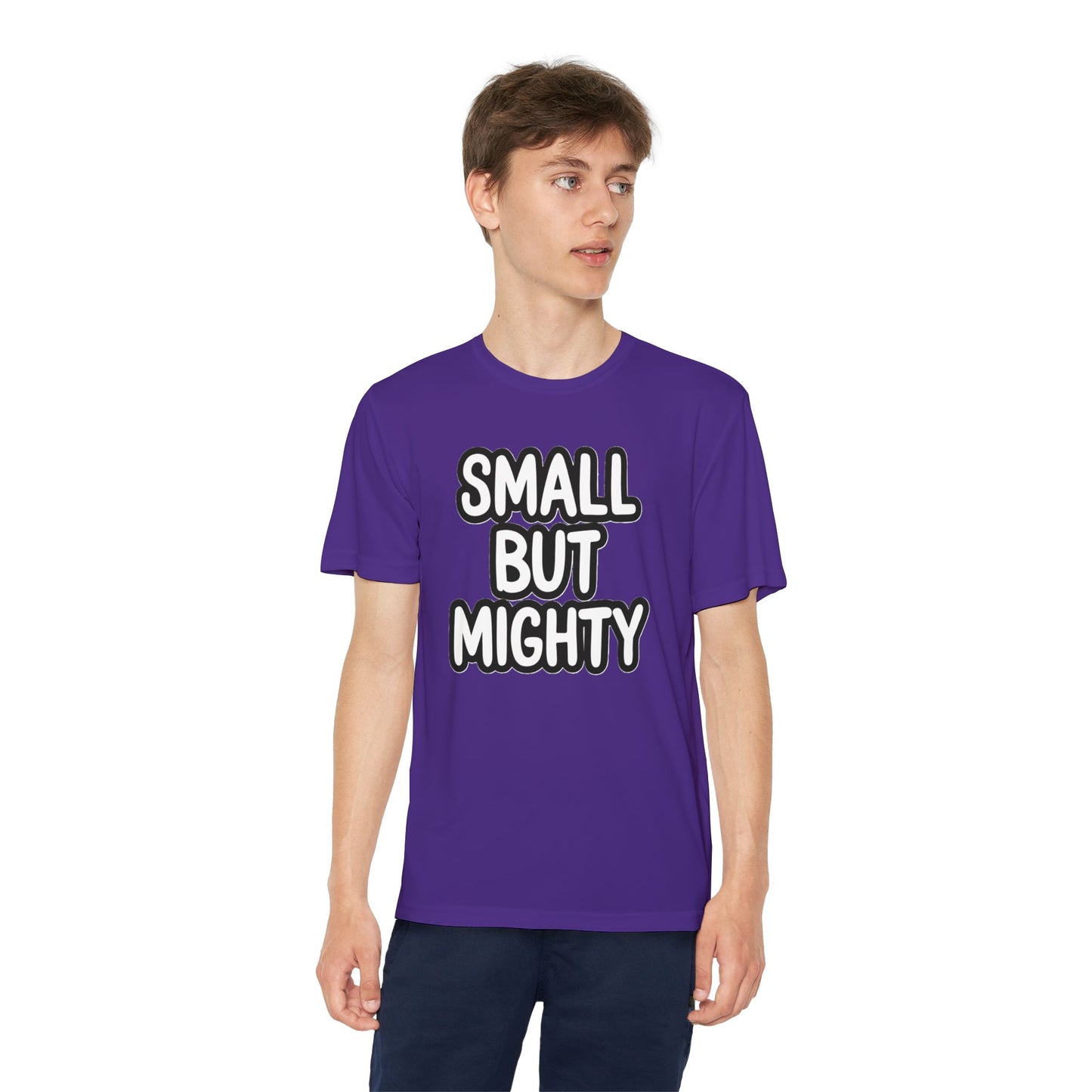 Youth T-Shirt — "Small But Mighty" Motivational Kids Tee