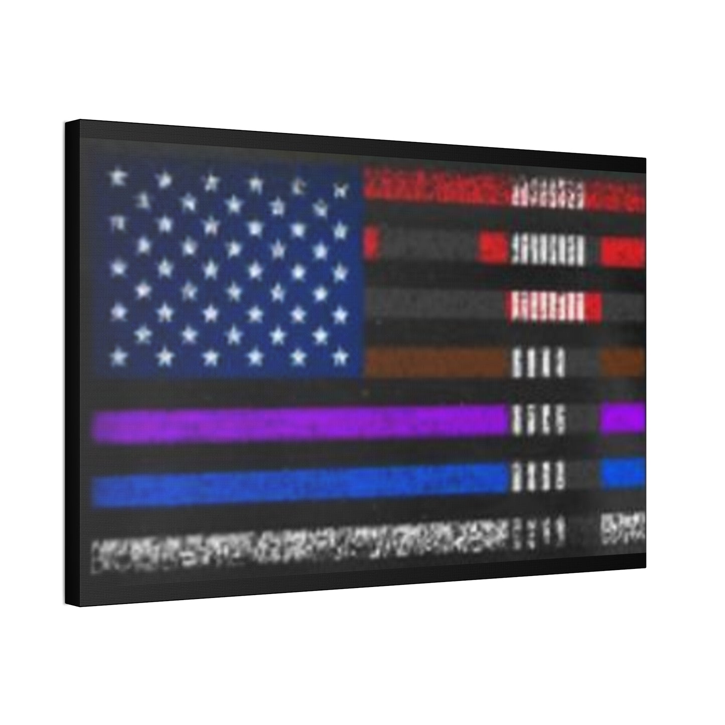 Patriotic Jiu Jitsu Canvas Wall Art – Distressed American Flag Decor | Martial Arts Home & Gym Accent