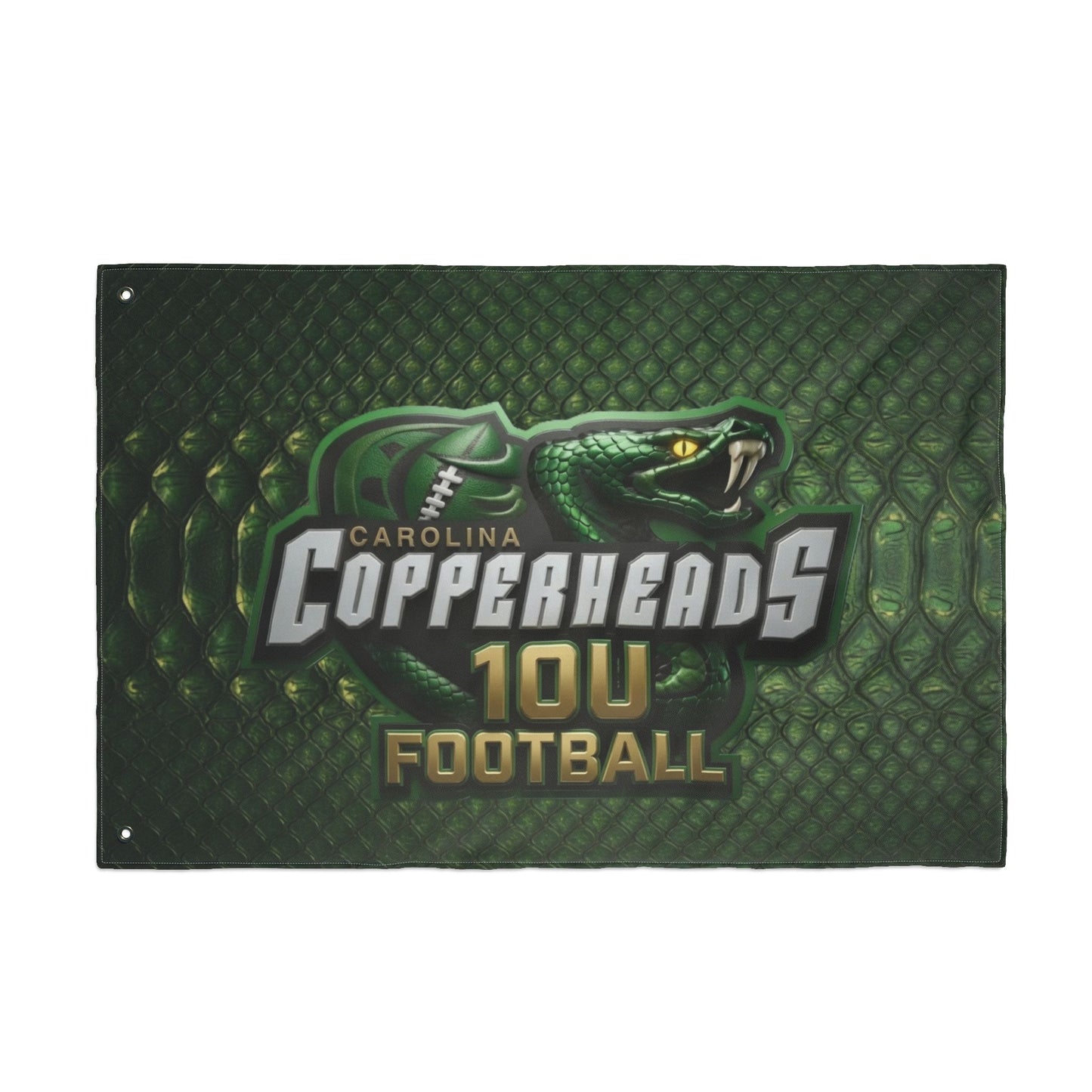 Carolina Copperheads Double Sided Flag, Sports Flag, Team Pride Decor, Game Day Decoration, Fan Flag, Outdoor Banner