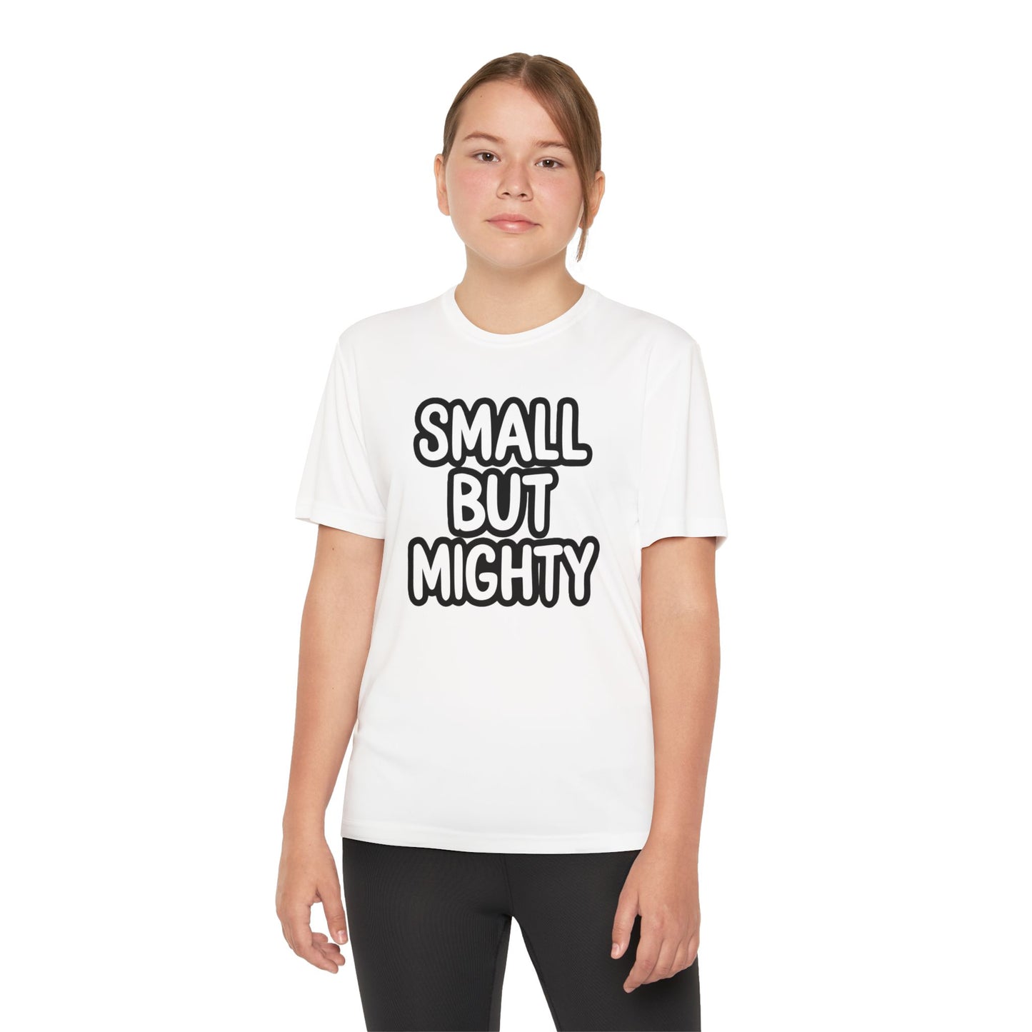 Youth T-Shirt — "Small But Mighty" Motivational Kids Tee