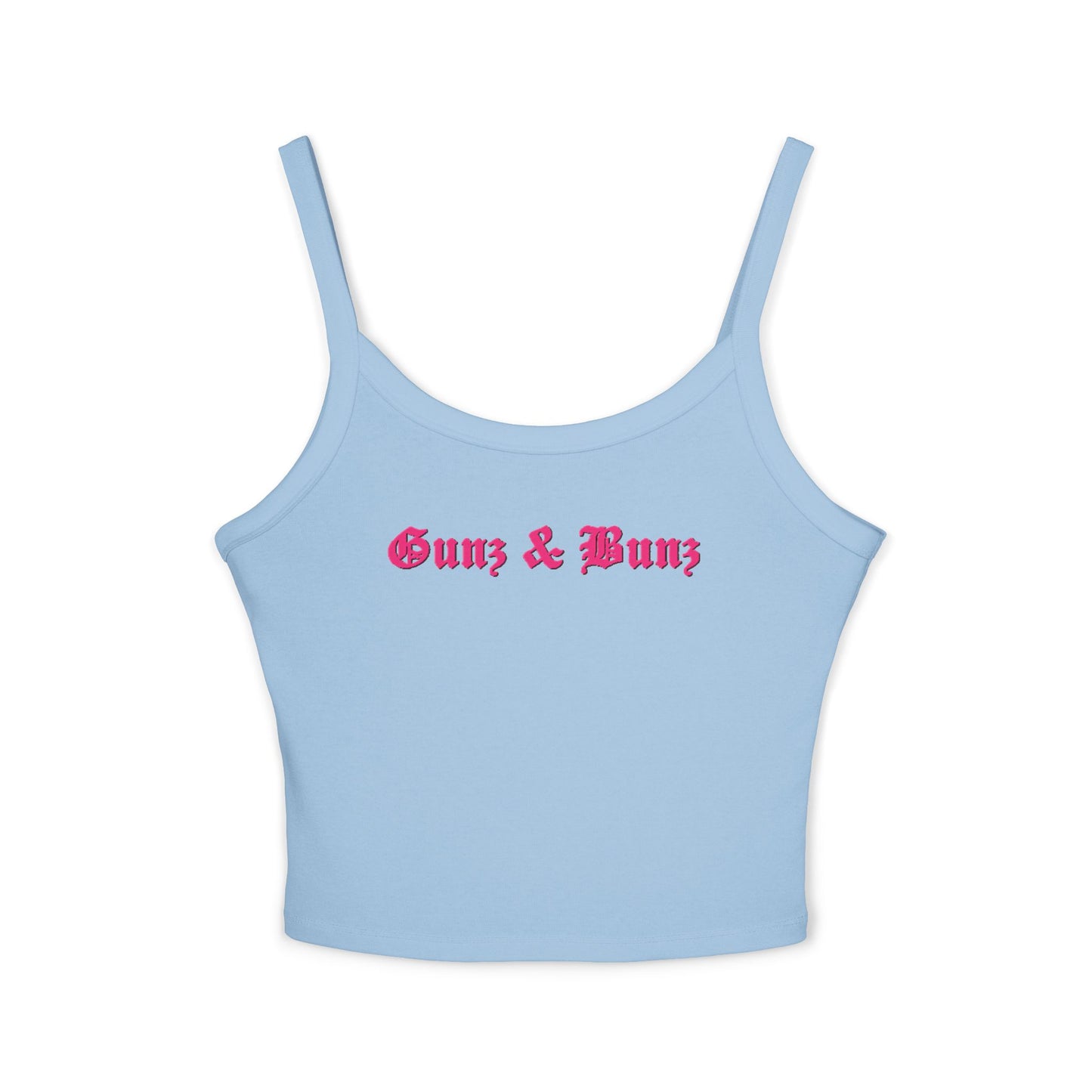 Women's 'Gunz & Bunz' / 'Yeah, I Squat' Spaghetti Strap Tank Top - Fitness Crop Tank