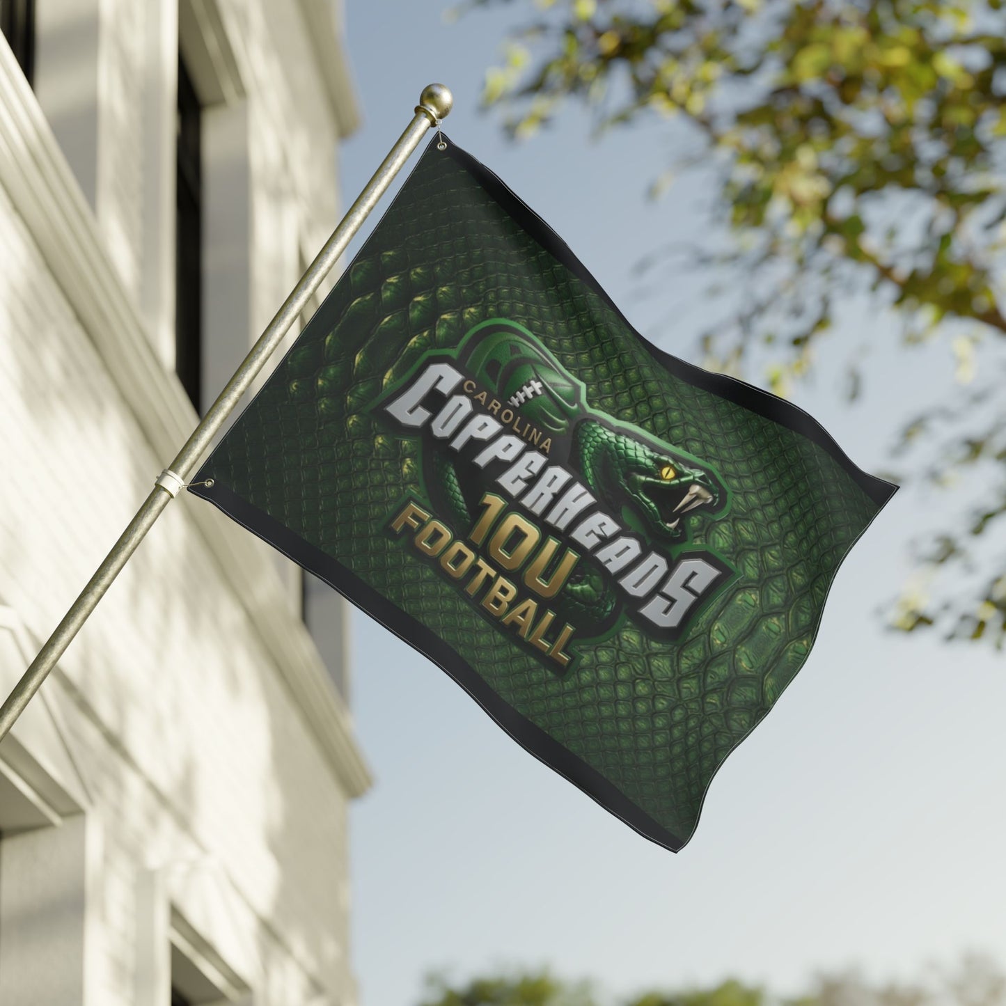 Carolina Copperheads Double Sided Flag, Sports Flag, Team Pride Decor, Game Day Decoration, Fan Flag, Outdoor Banner