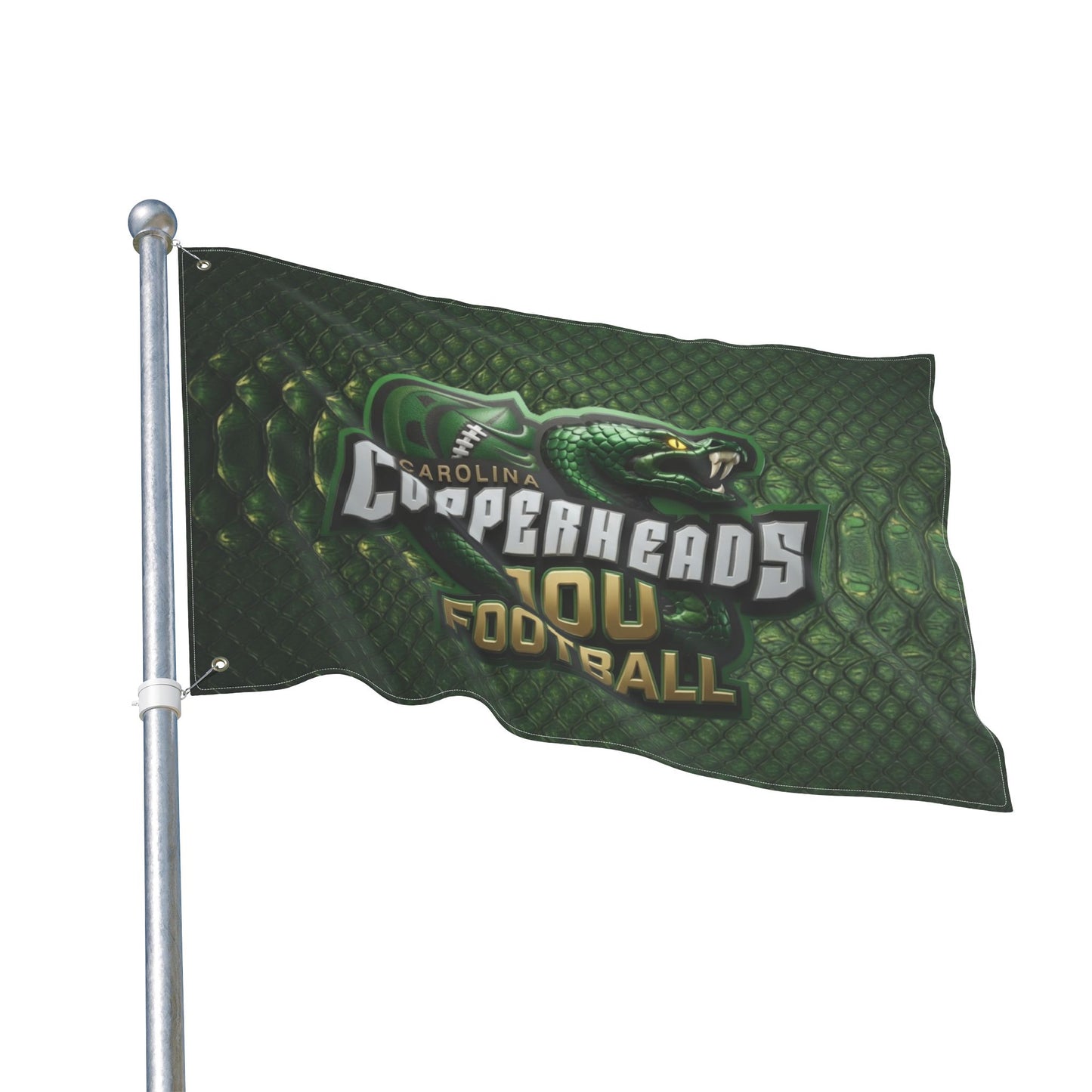 Carolina Copperheads Double Sided Flag, Sports Flag, Team Pride Decor, Game Day Decoration, Fan Flag, Outdoor Banner