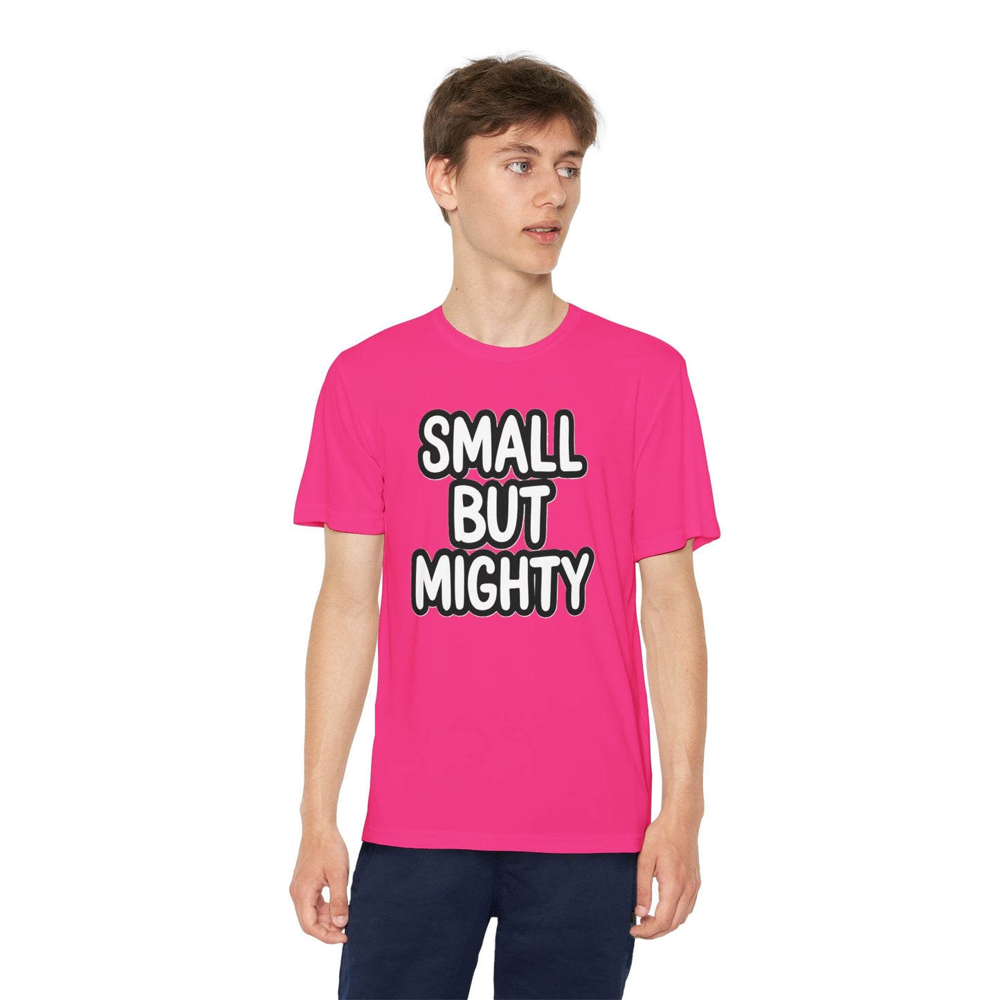 Youth T-Shirt — "Small But Mighty" Motivational Kids Tee