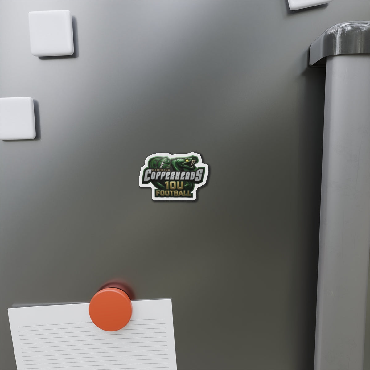 Custom Die-Cut Sports Magnets, Carolina Copperheads Team Spirit Magnet, Refrigerator Magnet, Unique Gift for Sports Fans, Football Decor