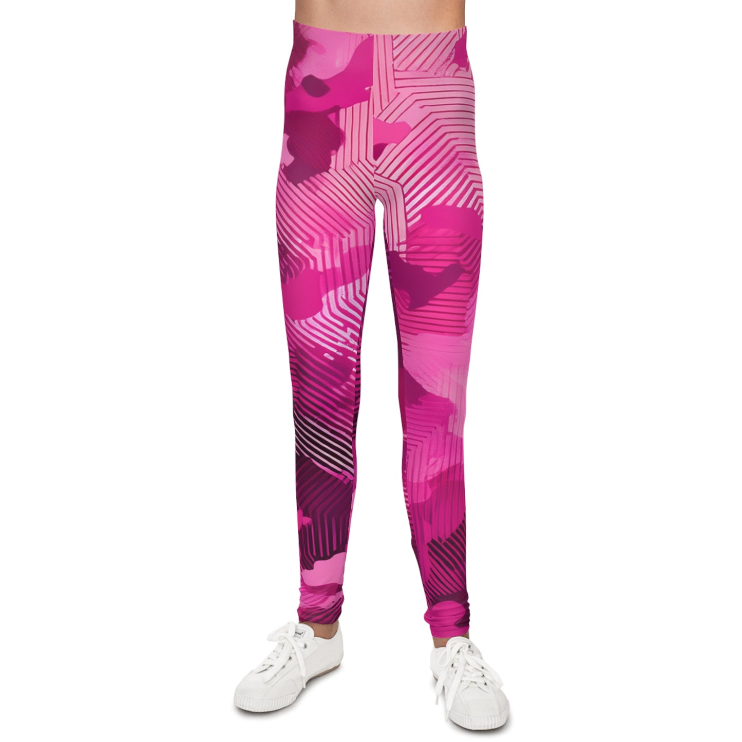 Vibrant Pink Youth Leggings – Stylish Activewear for Kids | Stretchy, Comfortable Girls’ Leggings