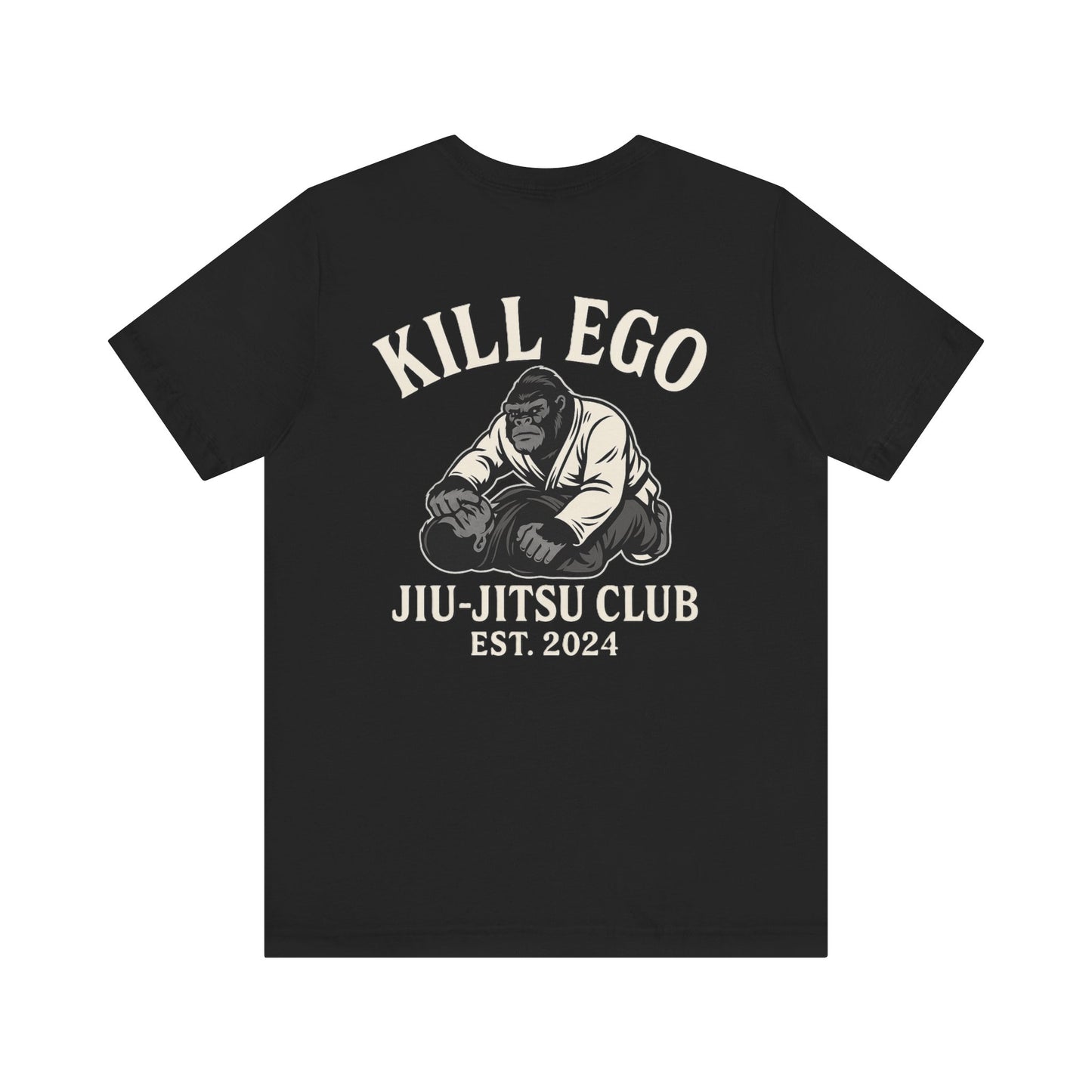 Gunz & Rollz “Kill Ego” Jiu-Jitsu Club Tee – Vintage Gorilla Edition (Unisex Jersey Short Sleeve)