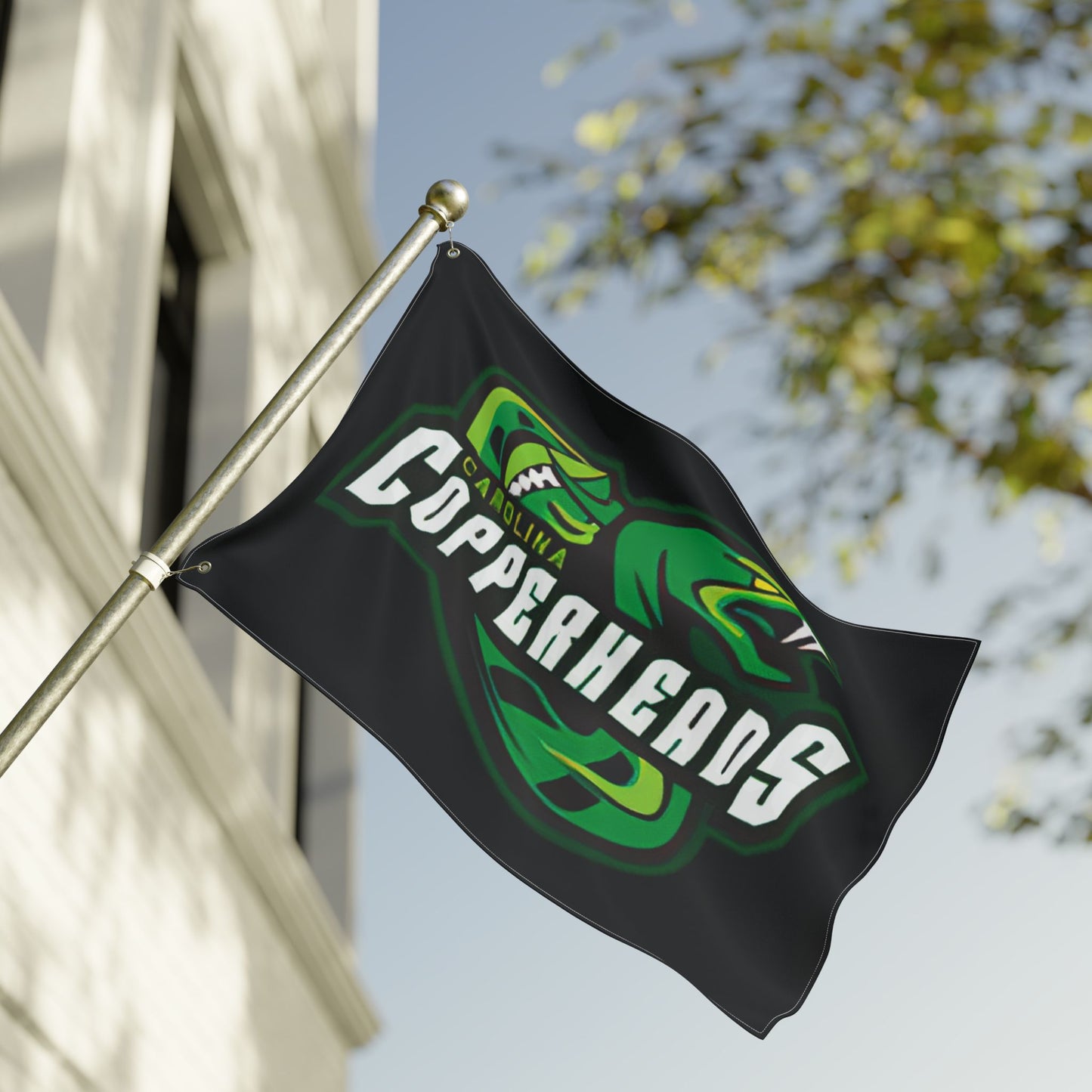 Carolina Copperheads Double Sided Flag, Sports Flag, Team Pride Decor, Game Day Decoration, Fan Flag, Outdoor Banner